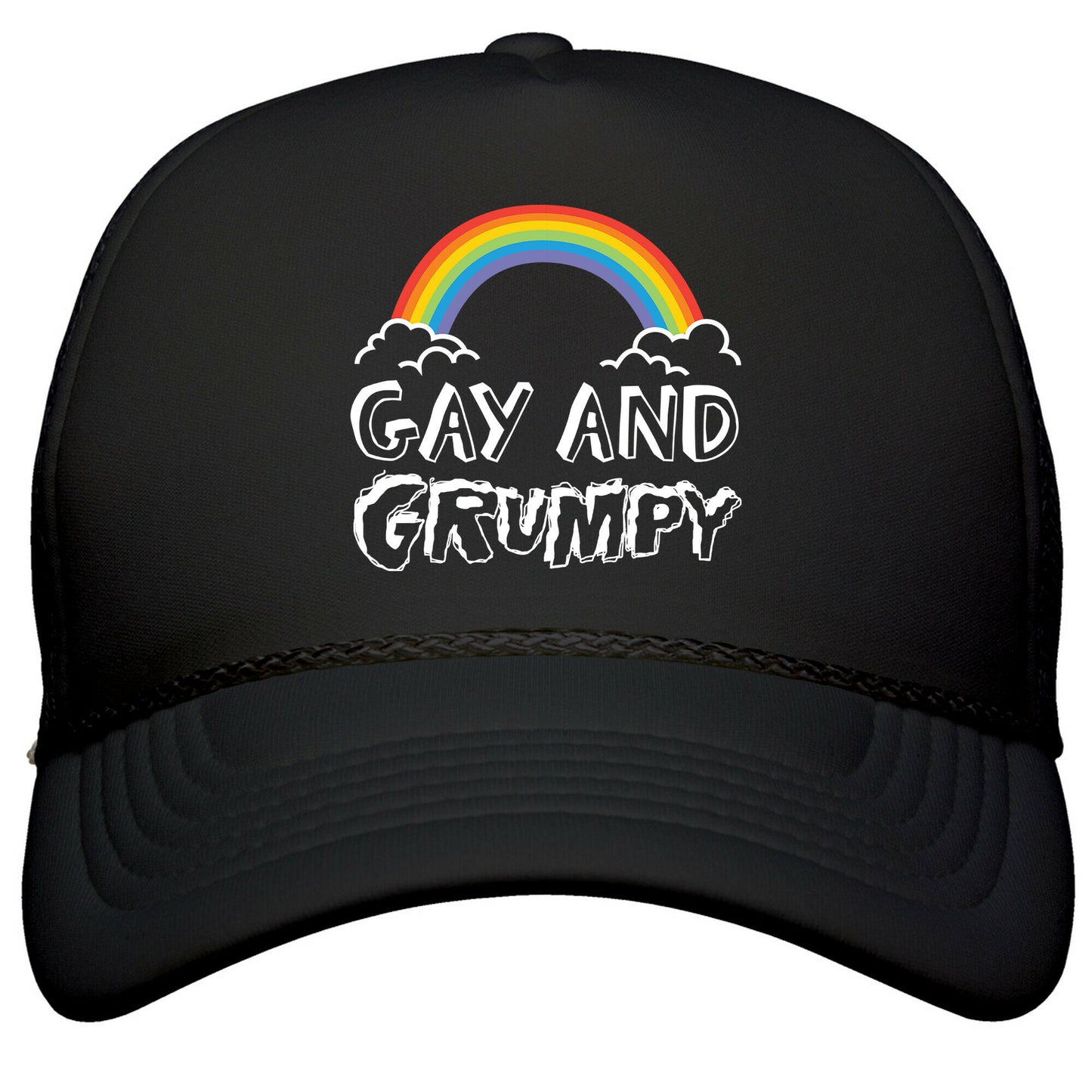 Gay And Grumpy Snapback Trucker Hat