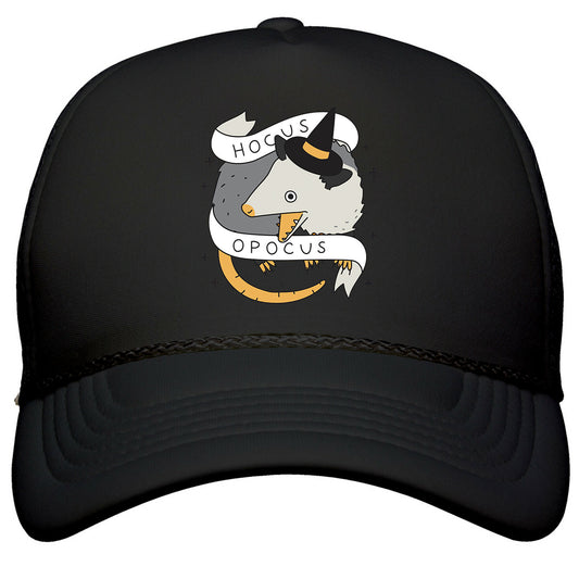 Hocus Opocus Opossum Snapback Trucker Hat