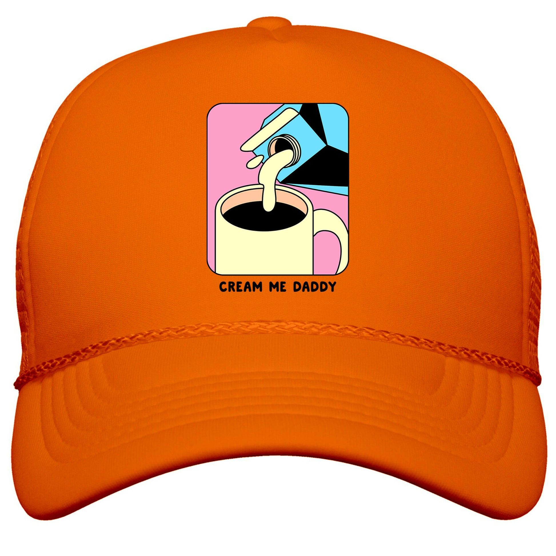 Cream Me Daddy \(Coffee\) Snapback Trucker Hat