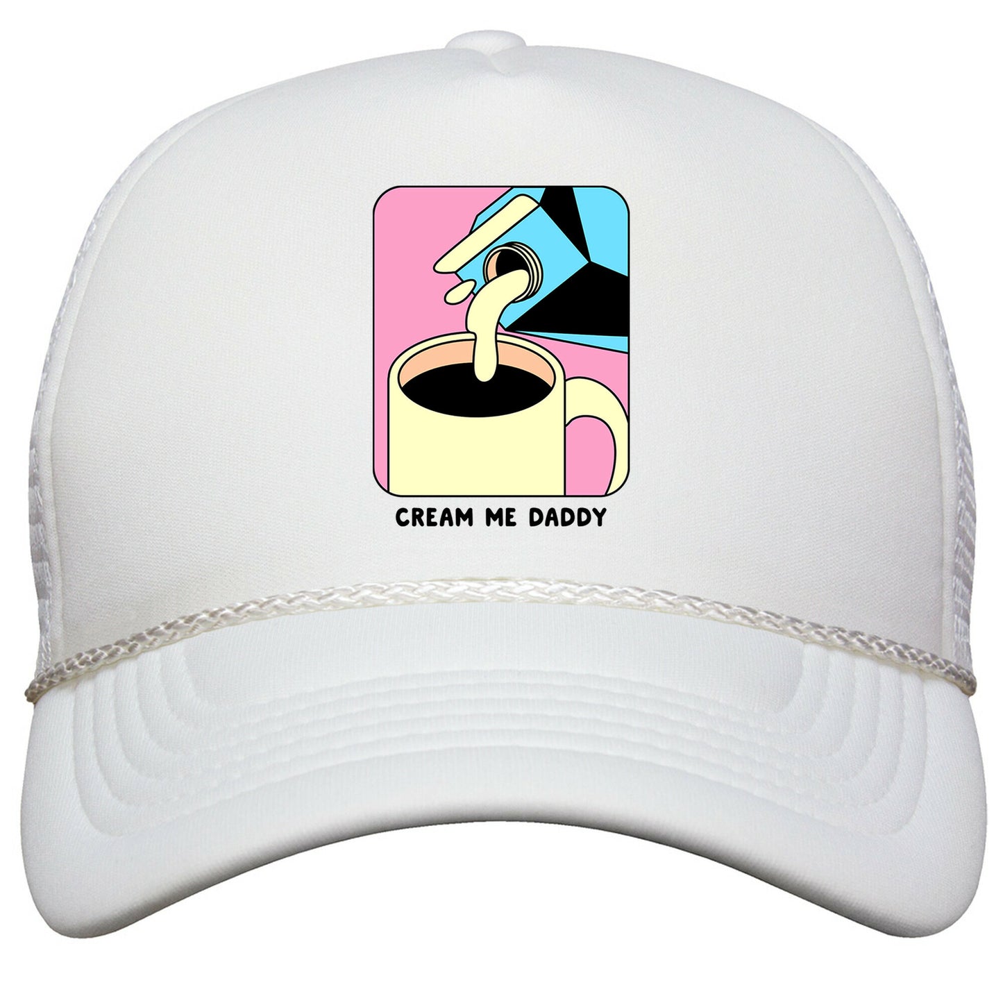 Cream Me Daddy \(Coffee\) Snapback Trucker Hat