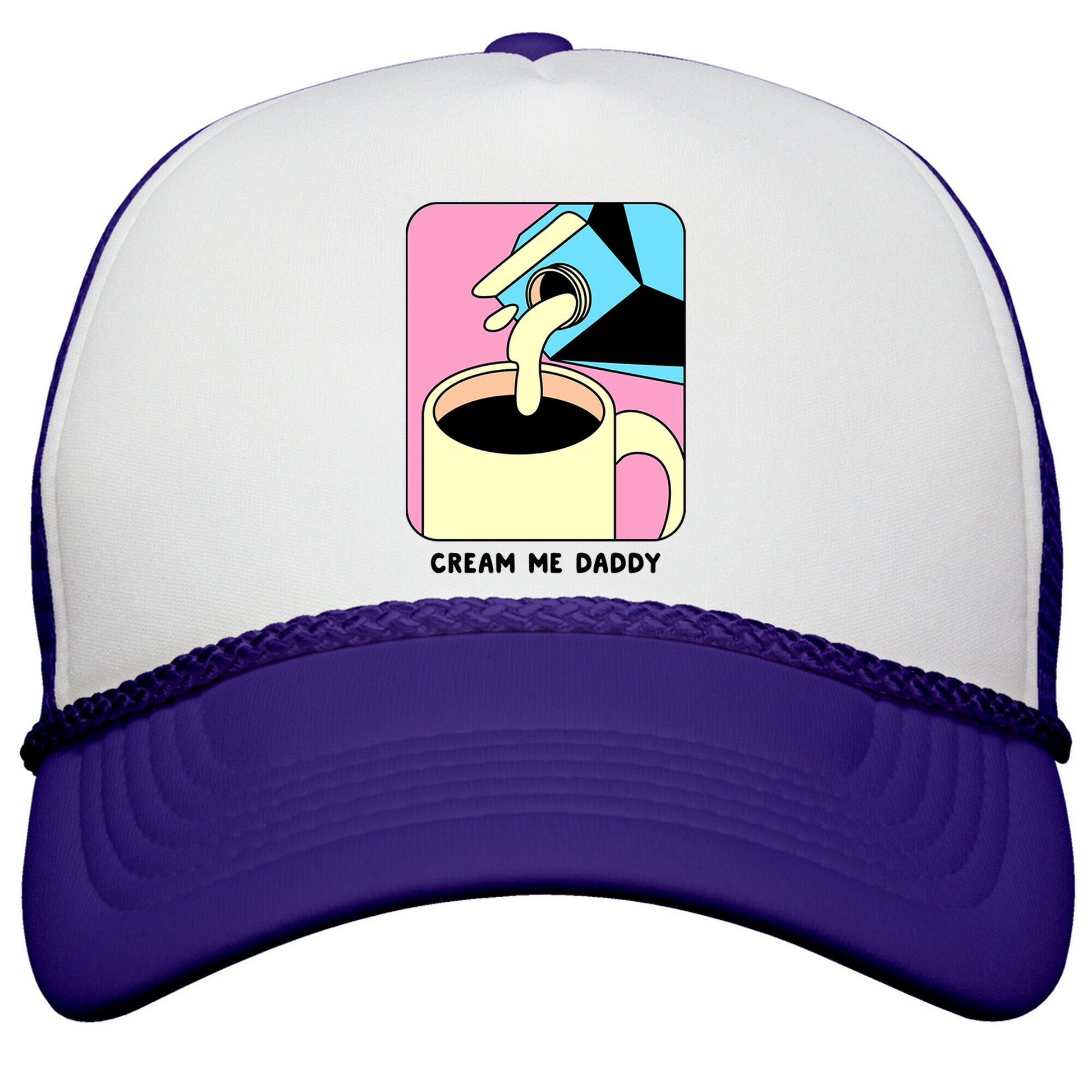 Cream Me Daddy \(Coffee\) Snapback Trucker Hat