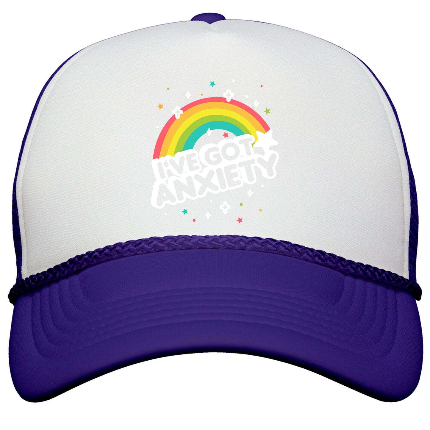 Ive Got Anxiety Rainbow Snapback Trucker Hat
