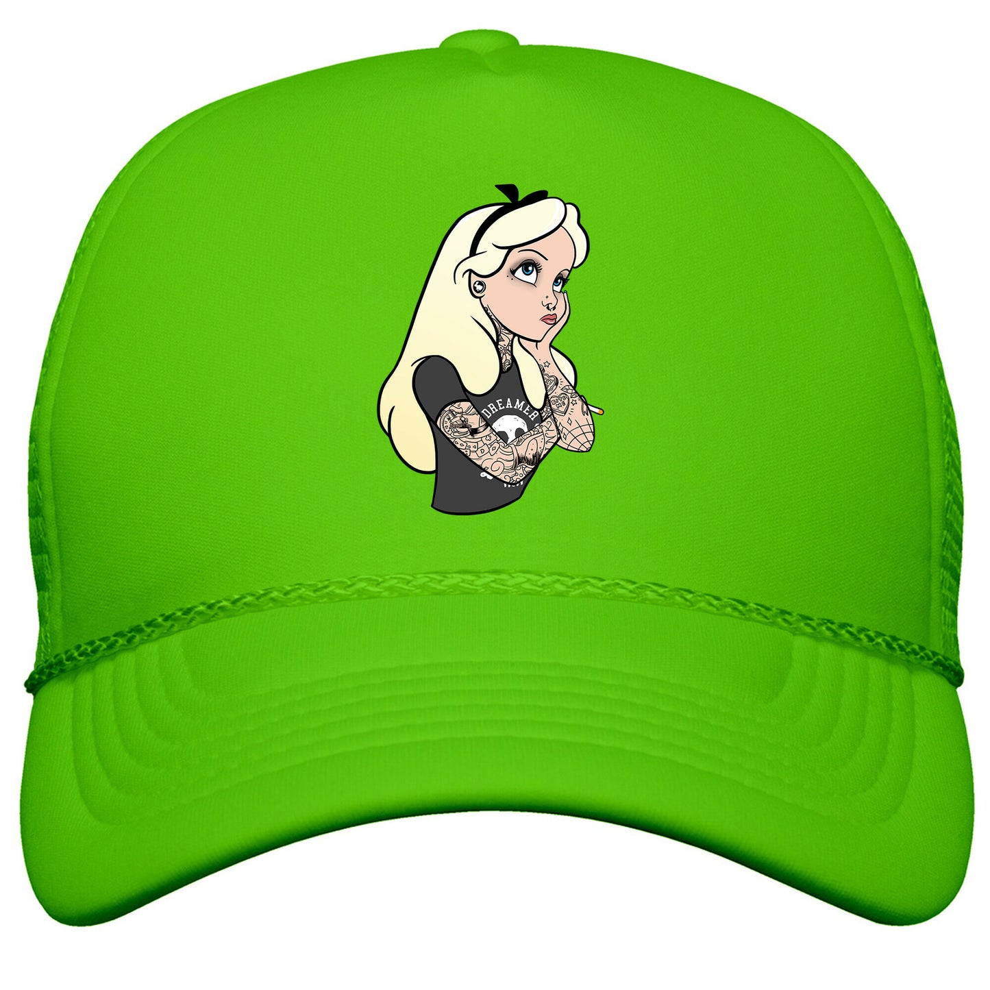 Punk Alice Parody Snapback Trucker Hat