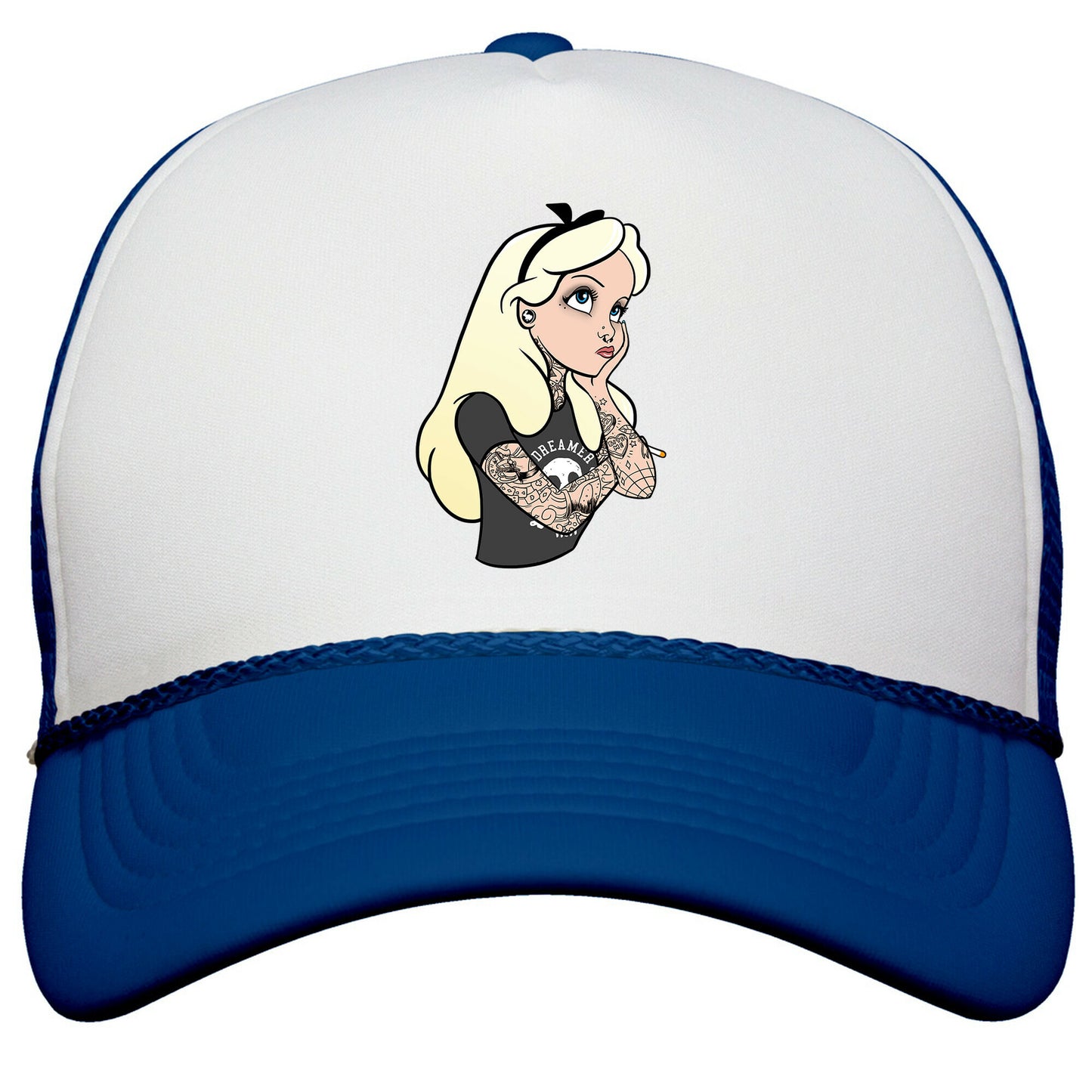 Punk Alice Parody Snapback Trucker Hat