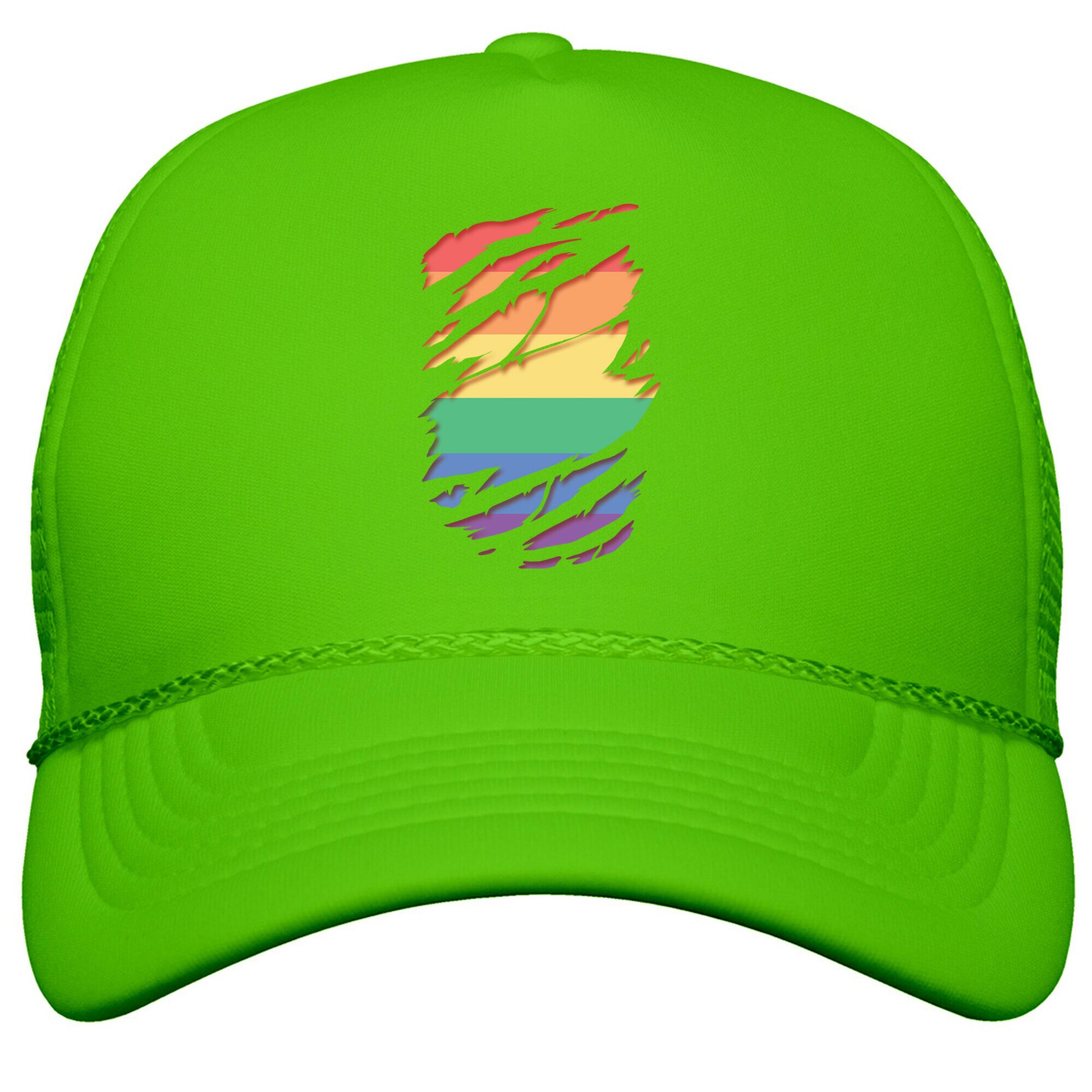Ripped Shirt: Gay Pride Snapback Trucker Hat