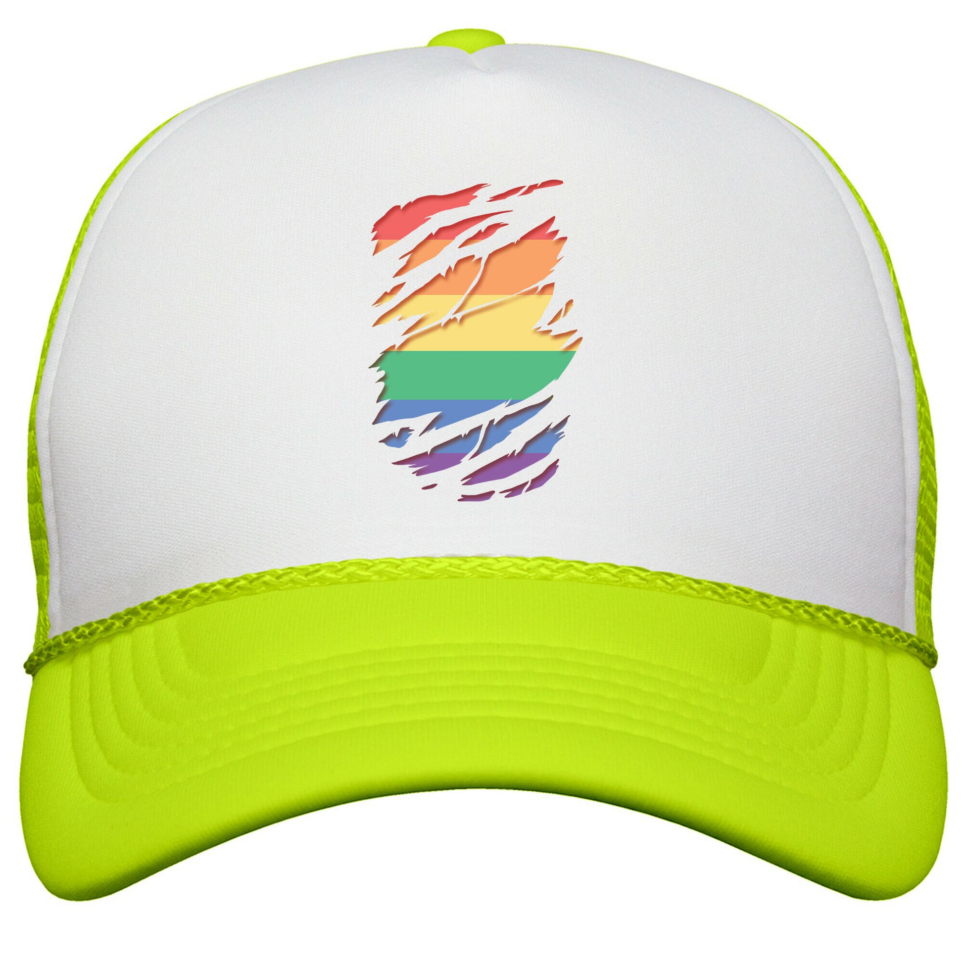 Ripped Shirt: Gay Pride Snapback Trucker Hat
