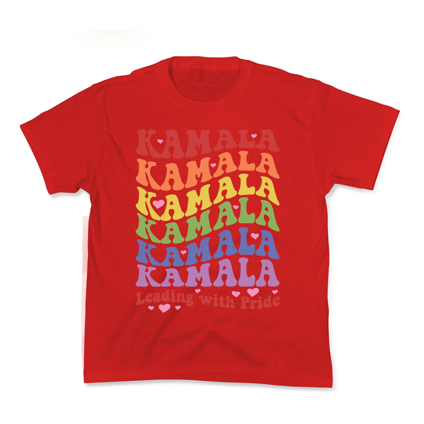 Kamala Leading With Pride Kids Tee