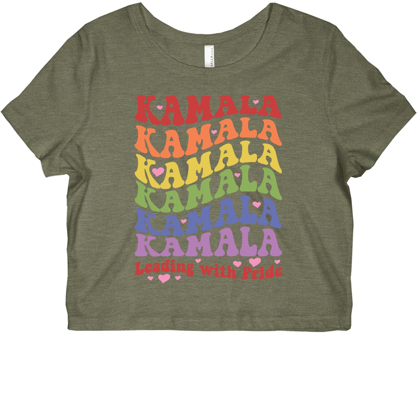 Kamala Leading With Pride Graphic Baby Tee