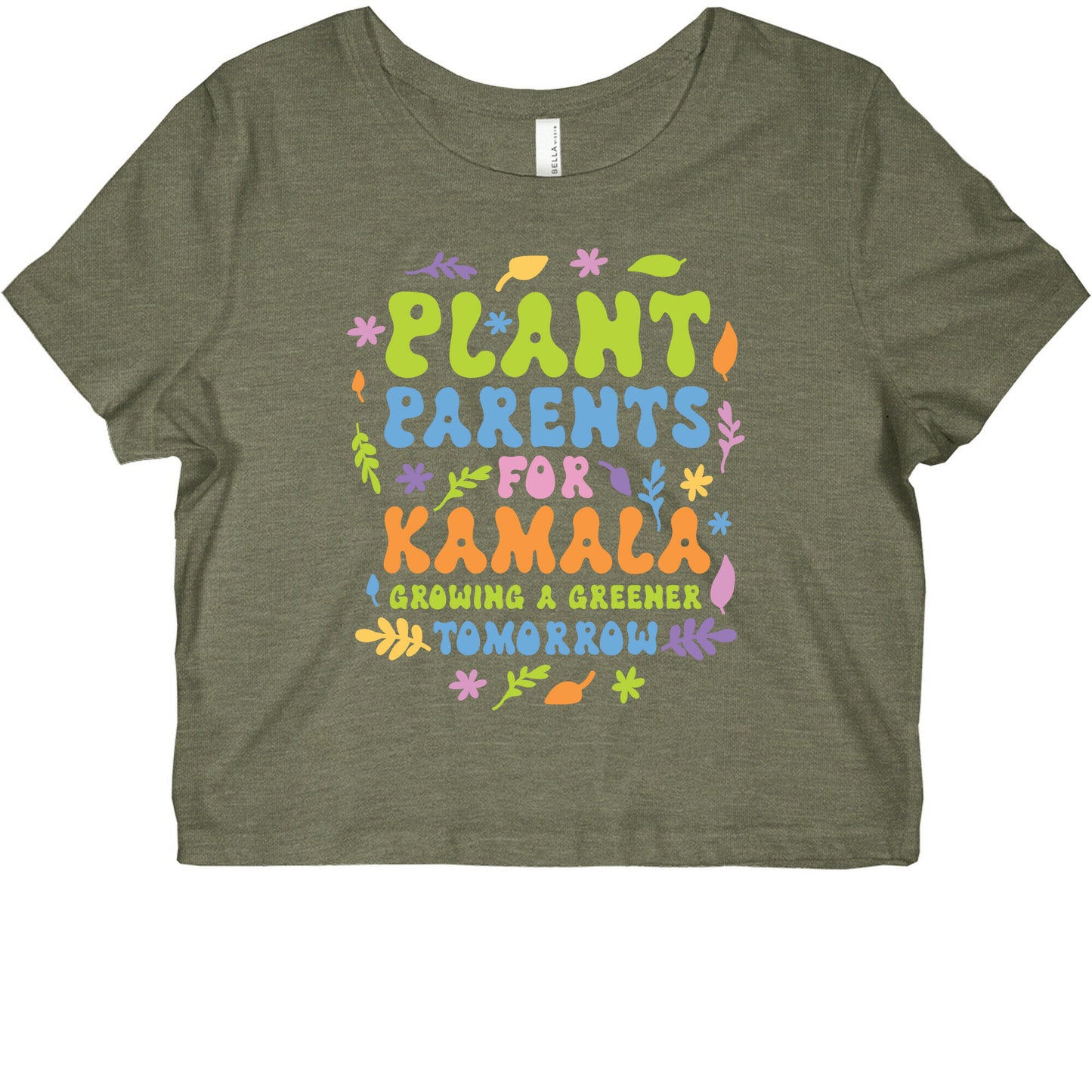 Plant Parents for Kamala Womens Graphic Baby Tee