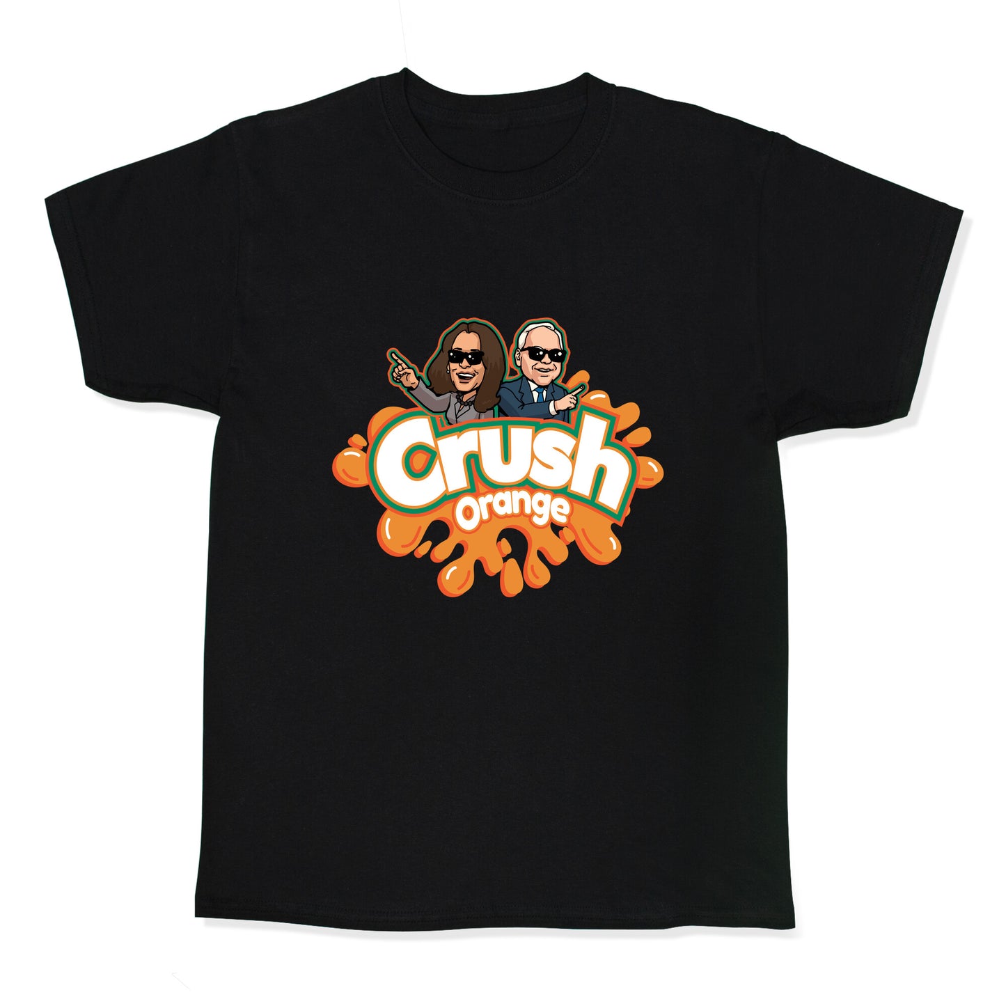 Orange Crush Harris Walz 2024 Kids Tee