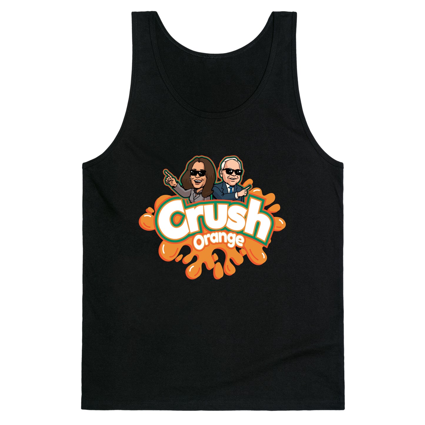 Orange Crush Harris Walz 2024 Tank Top
