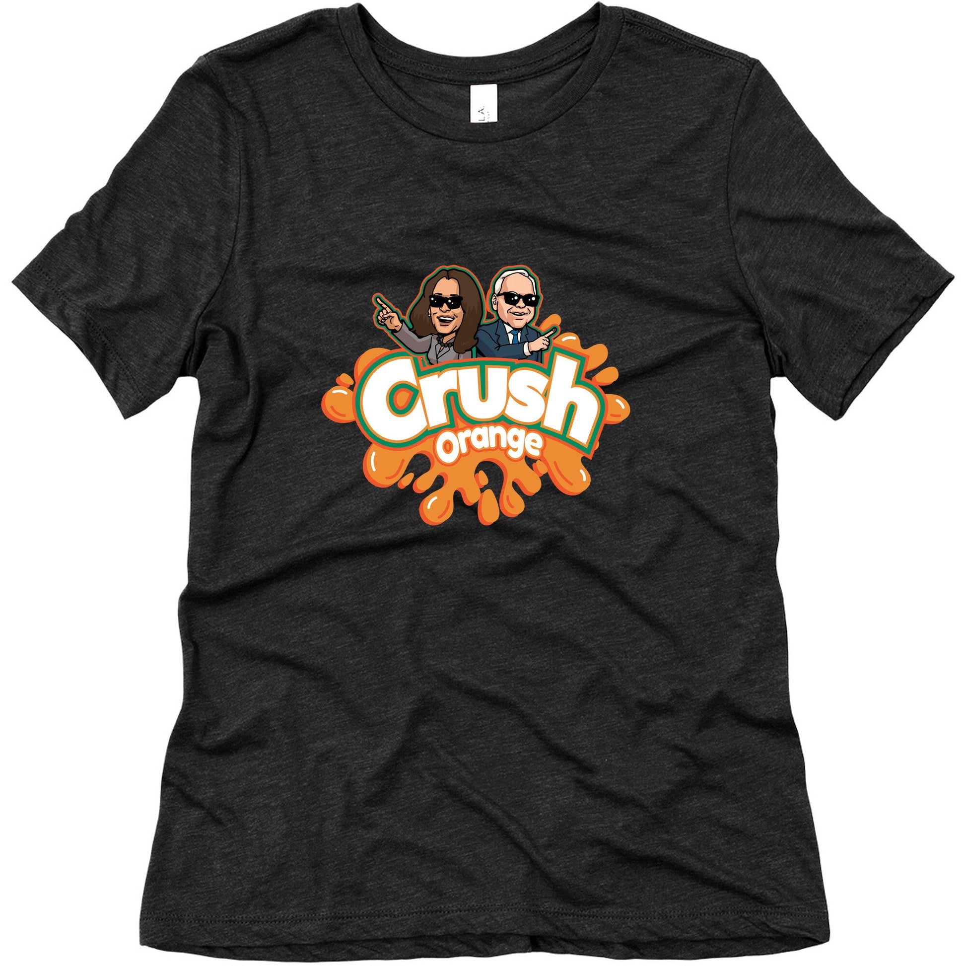 Orange Crush Harris Walz 2024 Womens Triblend Tee