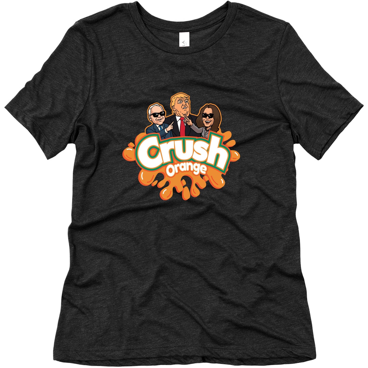 Orange Crush Harris Walz 2024 Womens Triblend Tee