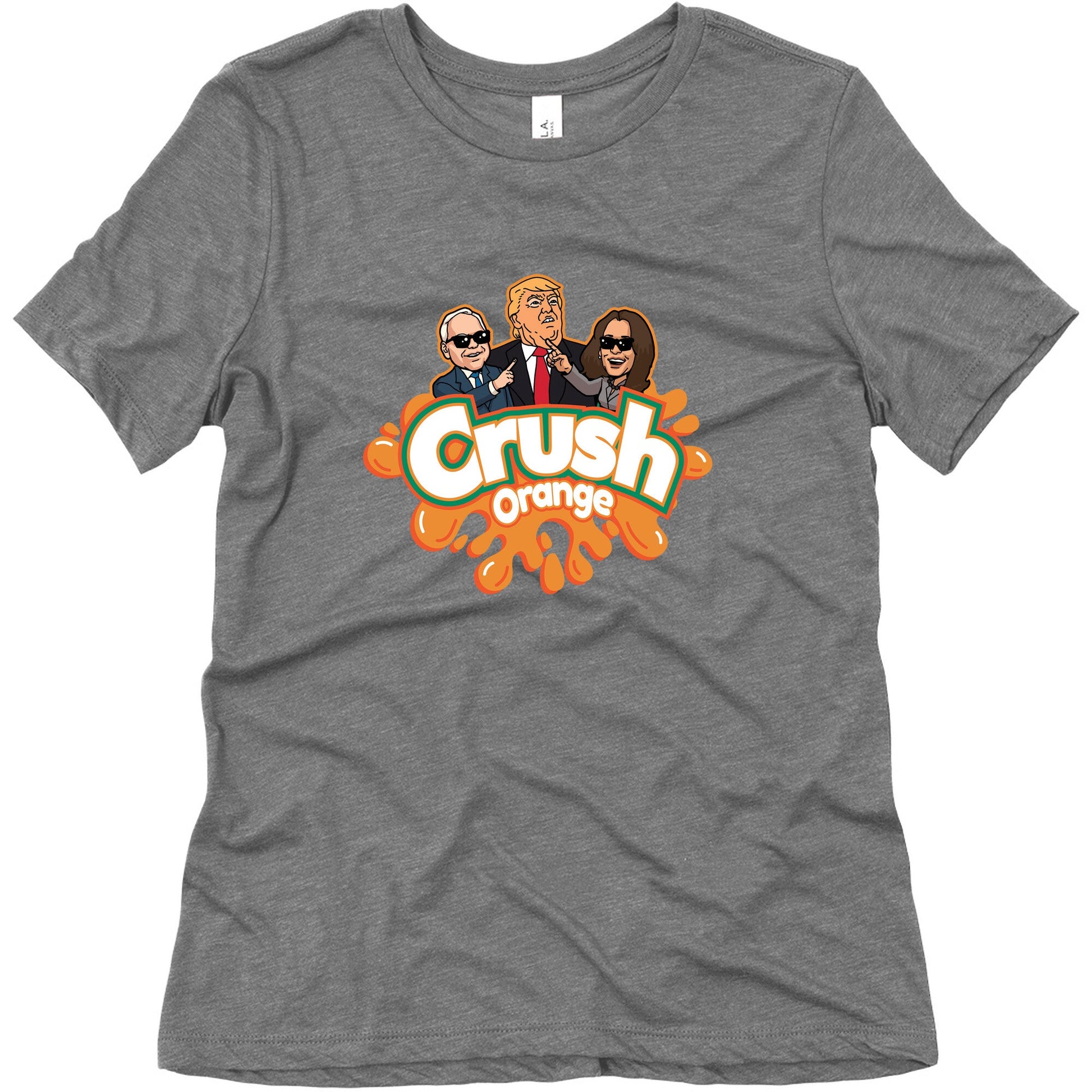 Orange Crush Harris Walz 2024 Womens Triblend Tee