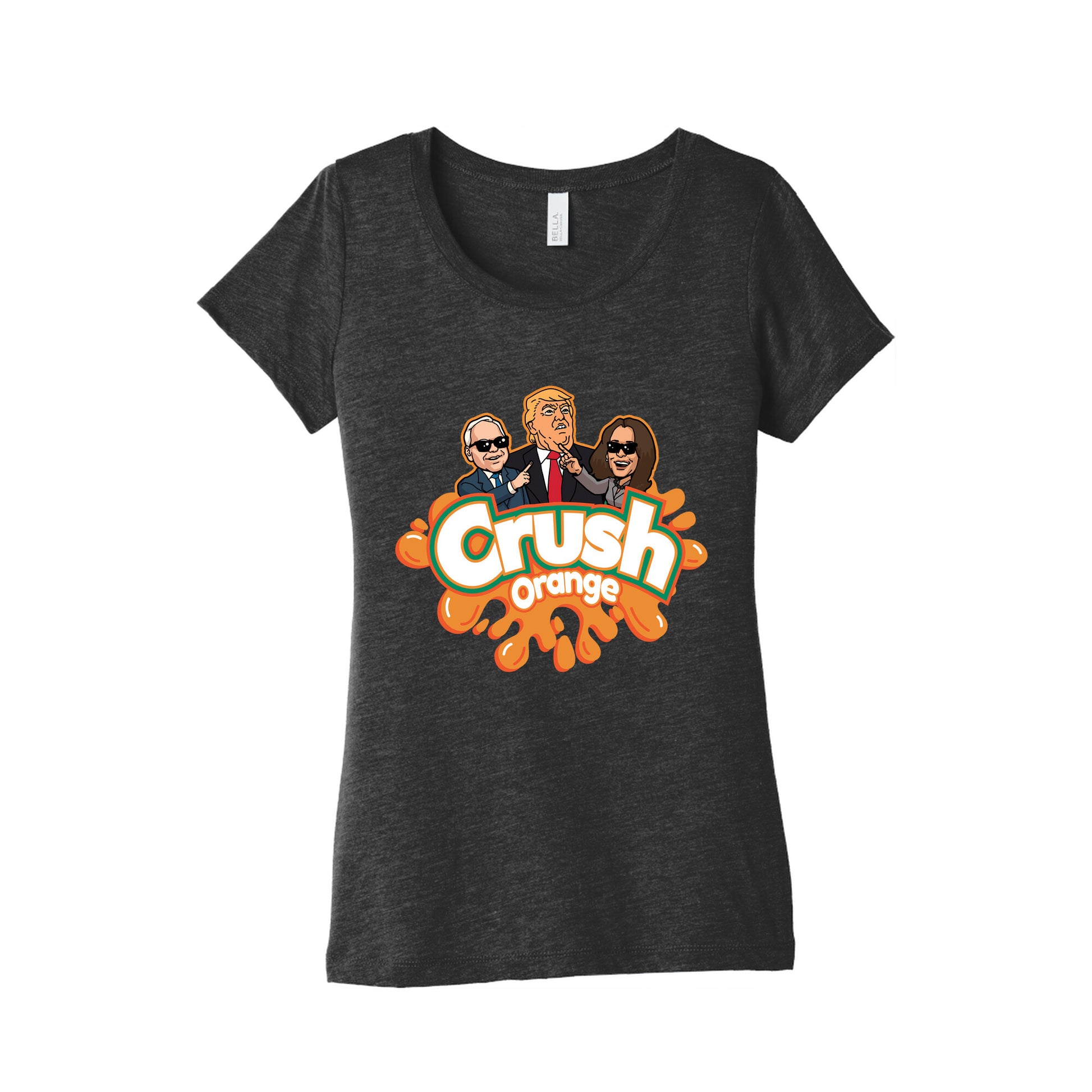 Orange Crush Harris Walz 2024 Womens Triblend Tee
