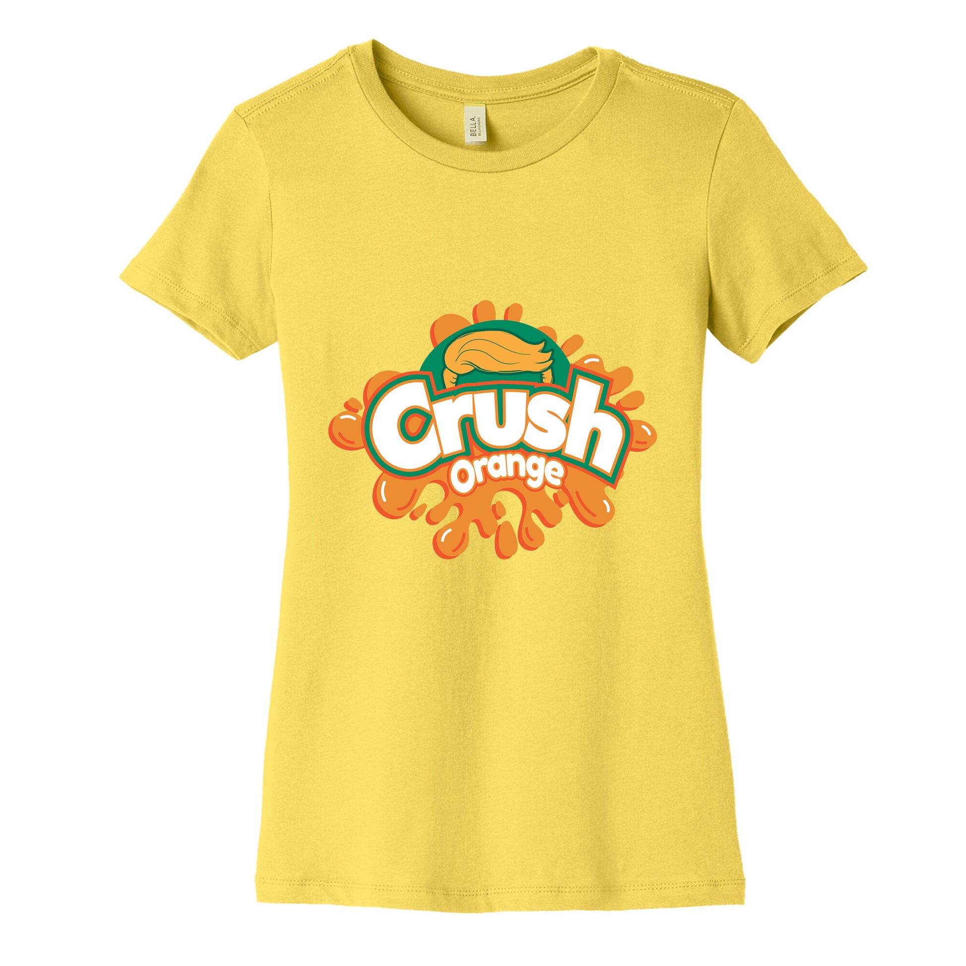 Orange Crush Harris Walz 2024 Womens Cotton Tee