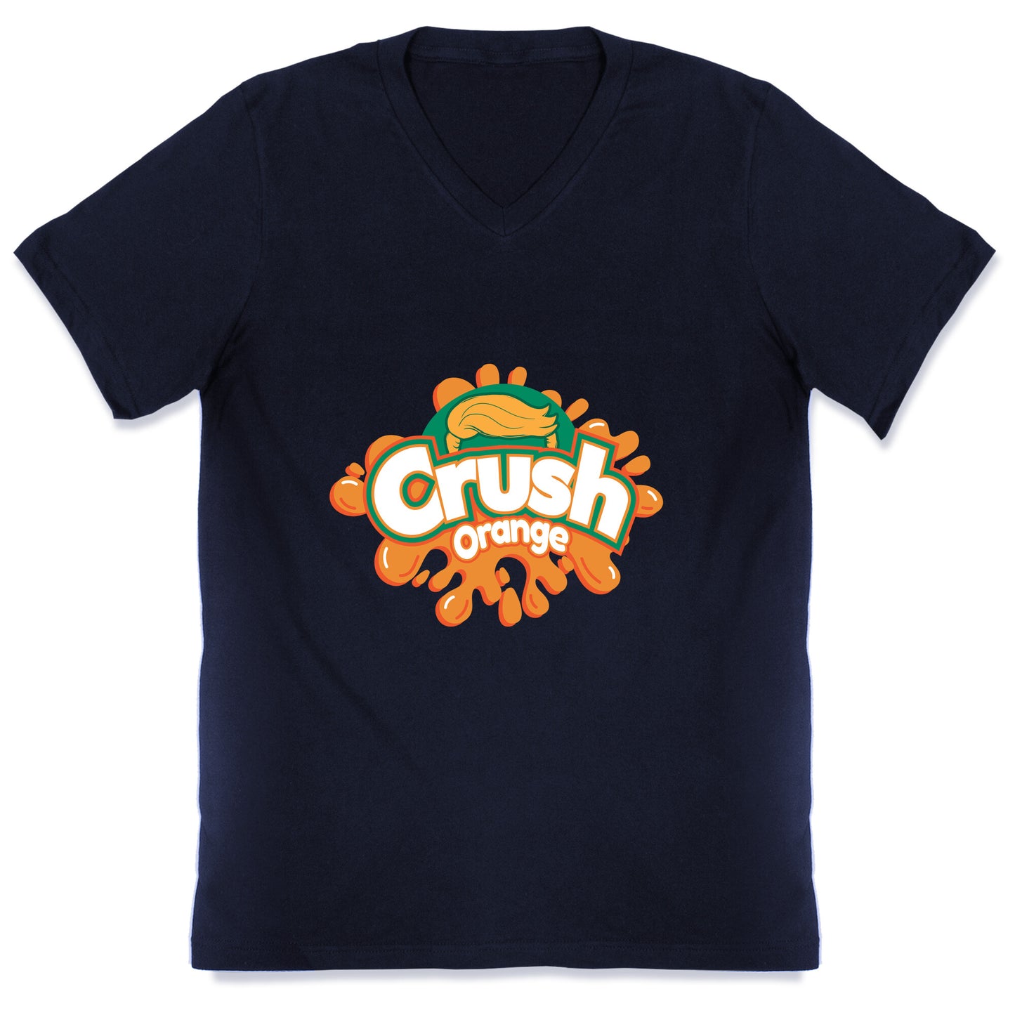 Orange Crush Harris Walz 2024 V-Neck