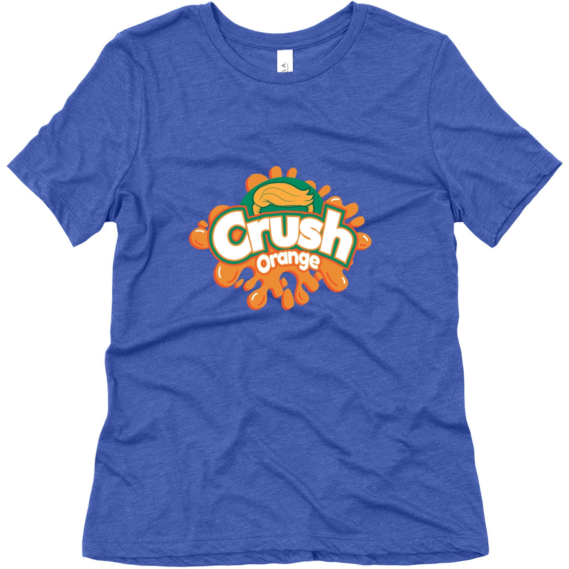 Orange Crush Harris Walz 2024 Womens Triblend Tee