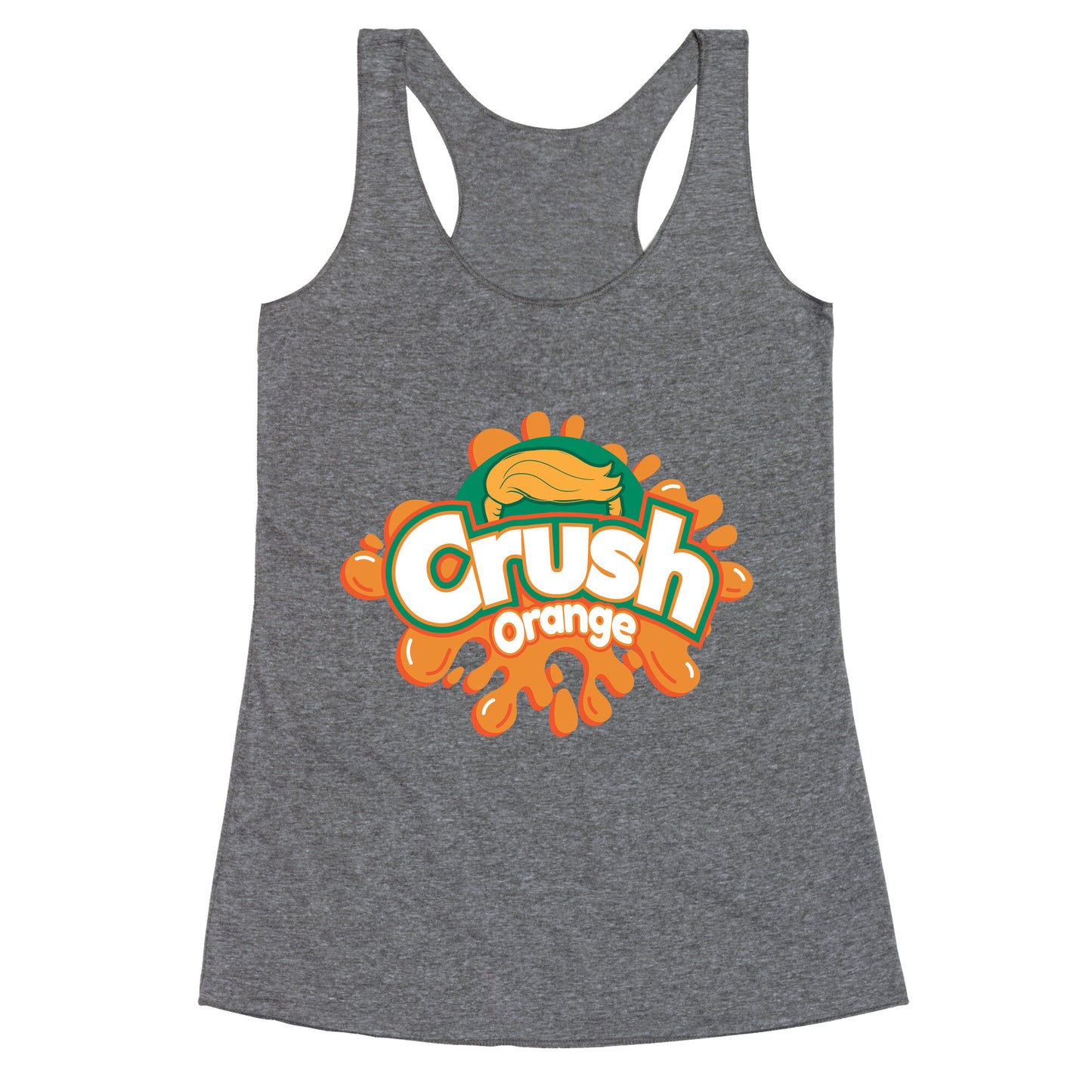 Orange Crush Harris Walz 2024 Racerback Tank