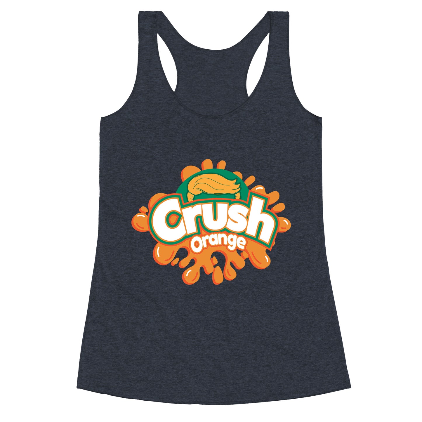 Orange Crush Harris Walz 2024 Racerback Tank