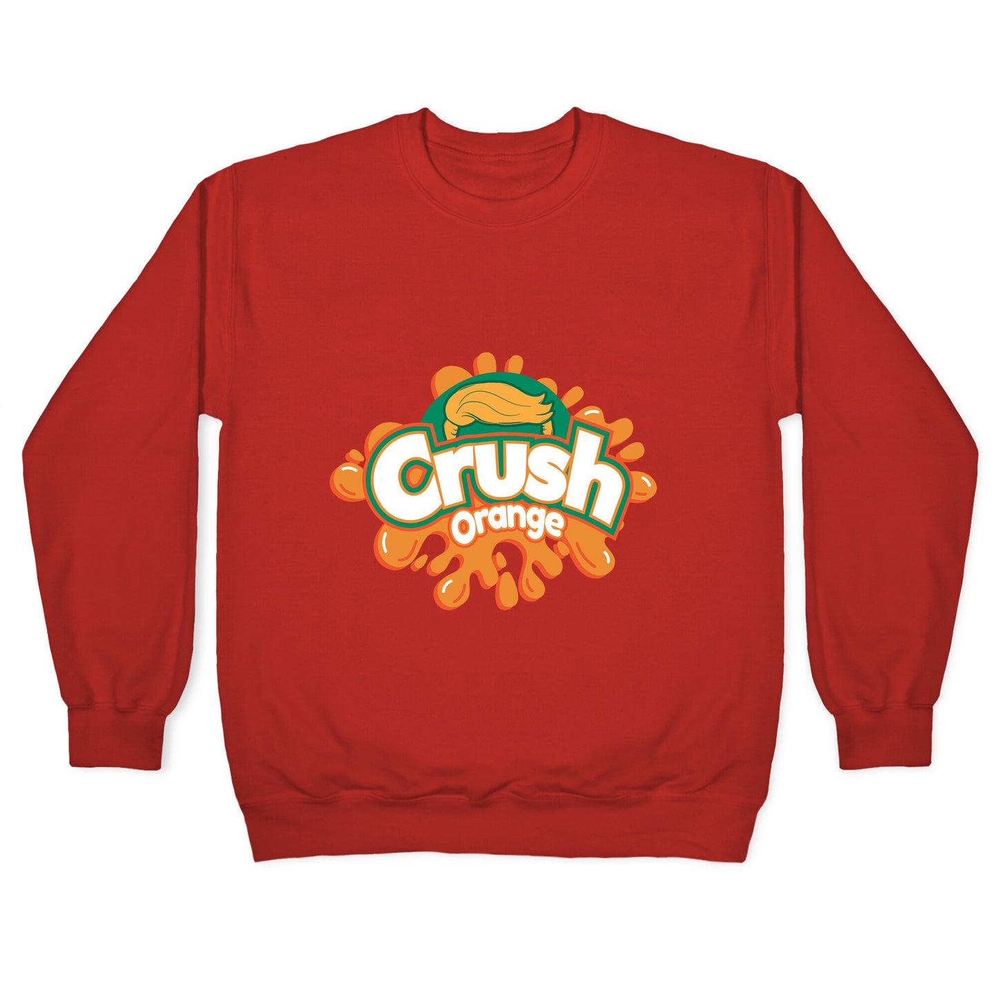 Orange Crush Harris Walz 2024 Crewneck Sweatshirt