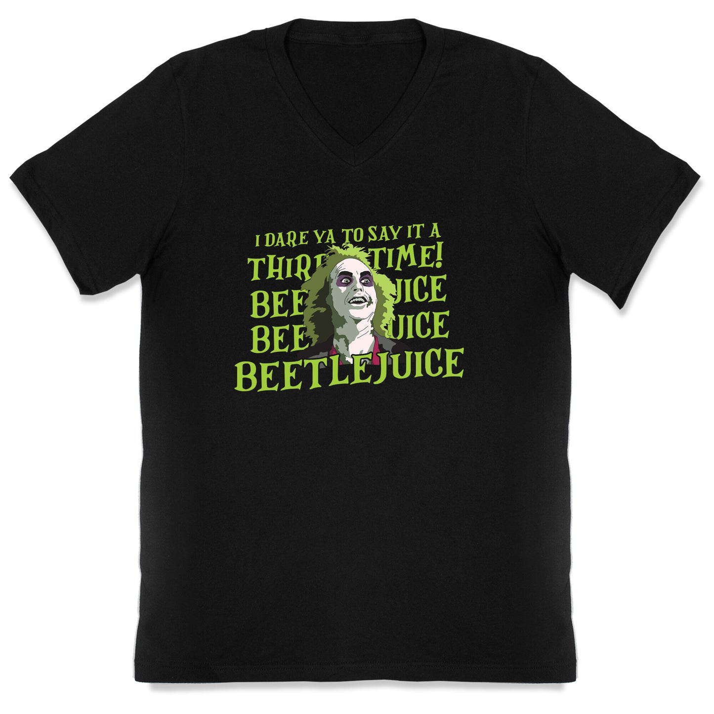 Beetlejuice I Dare Ya V-Neck