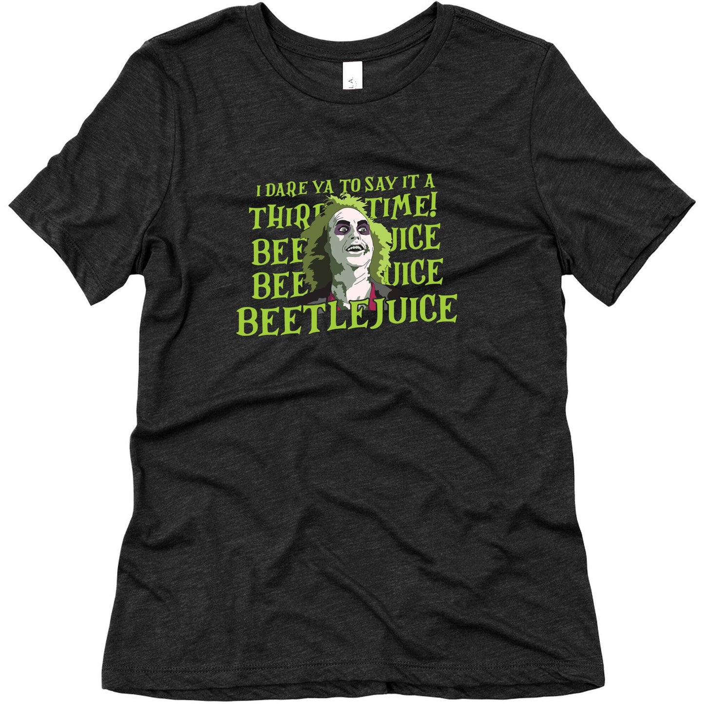 Beetlejuice I Dare Ya Womens Triblend Tee
