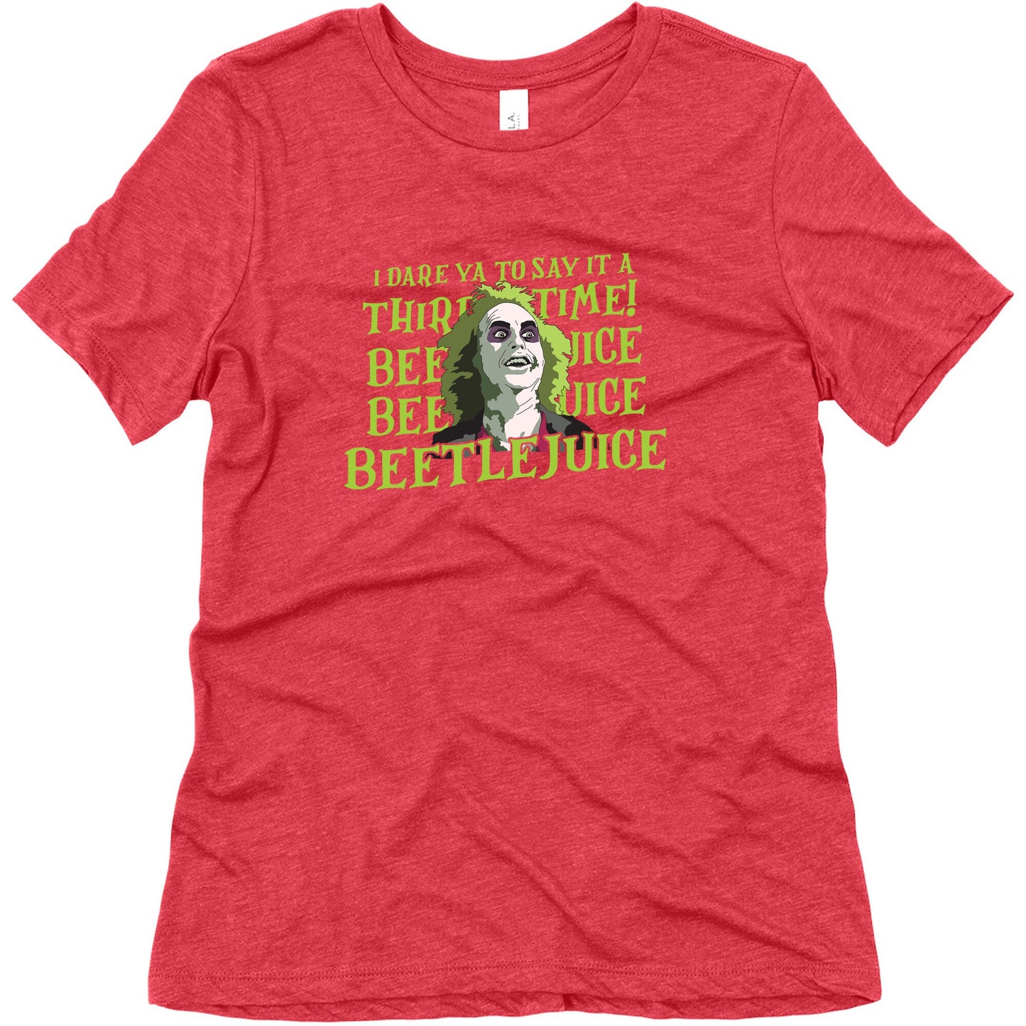 Beetlejuice I Dare Ya Womens Triblend Tee
