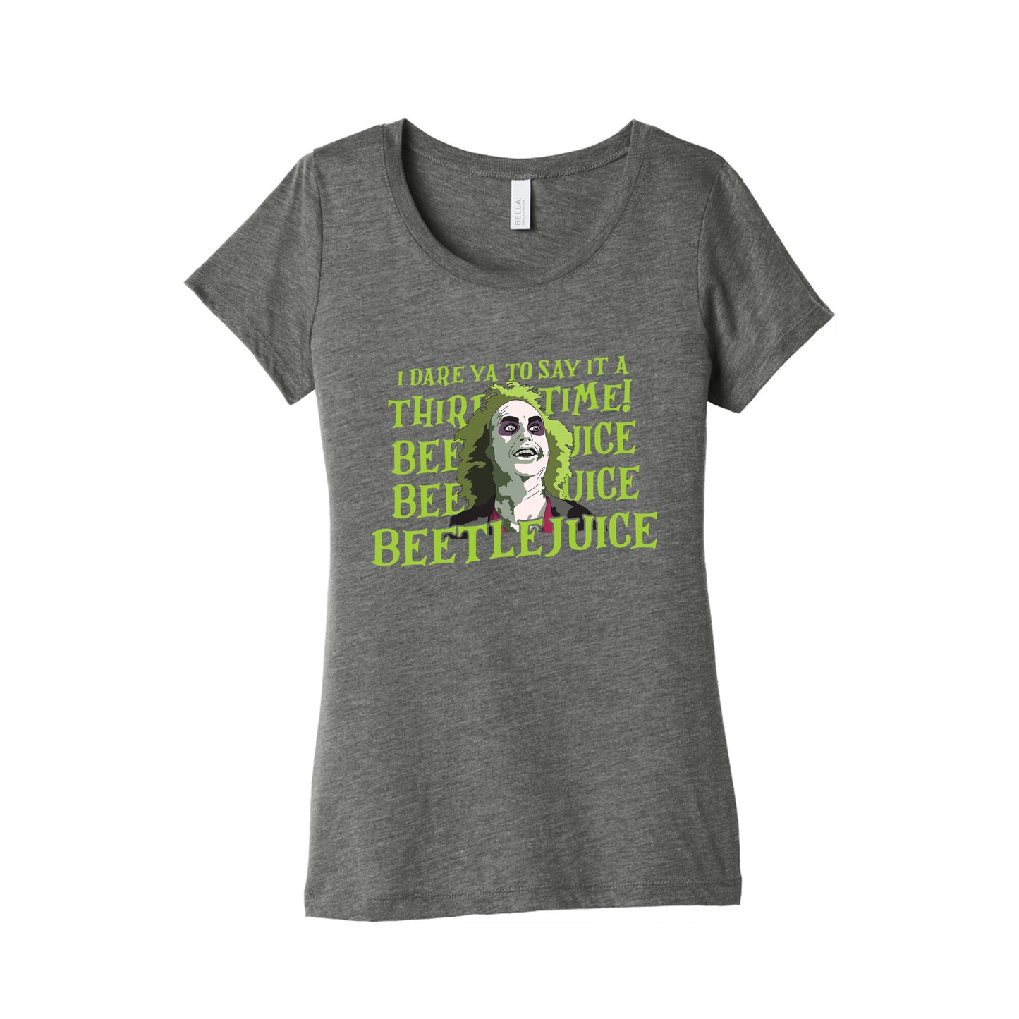 Beetlejuice I Dare Ya Womens Triblend Tee