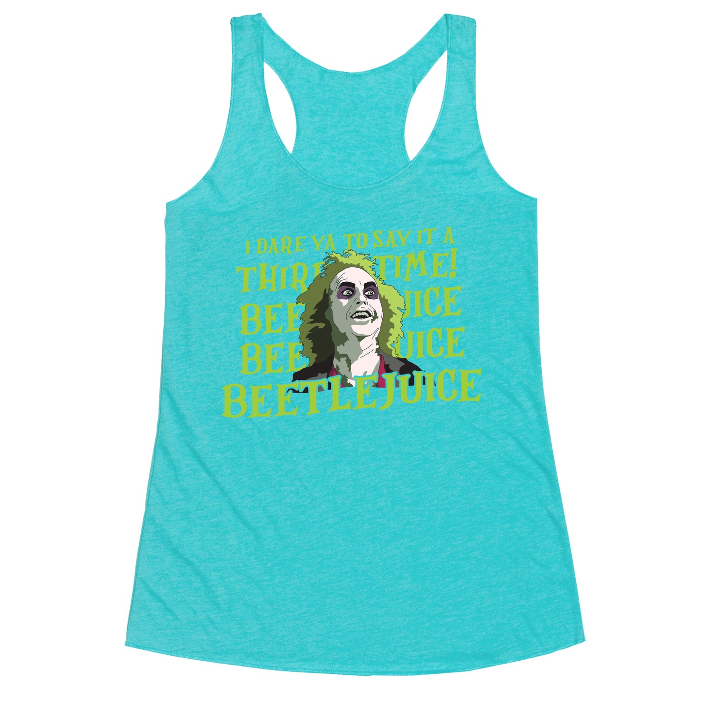 Beetlejuice I Dare Ya Racerback Tank