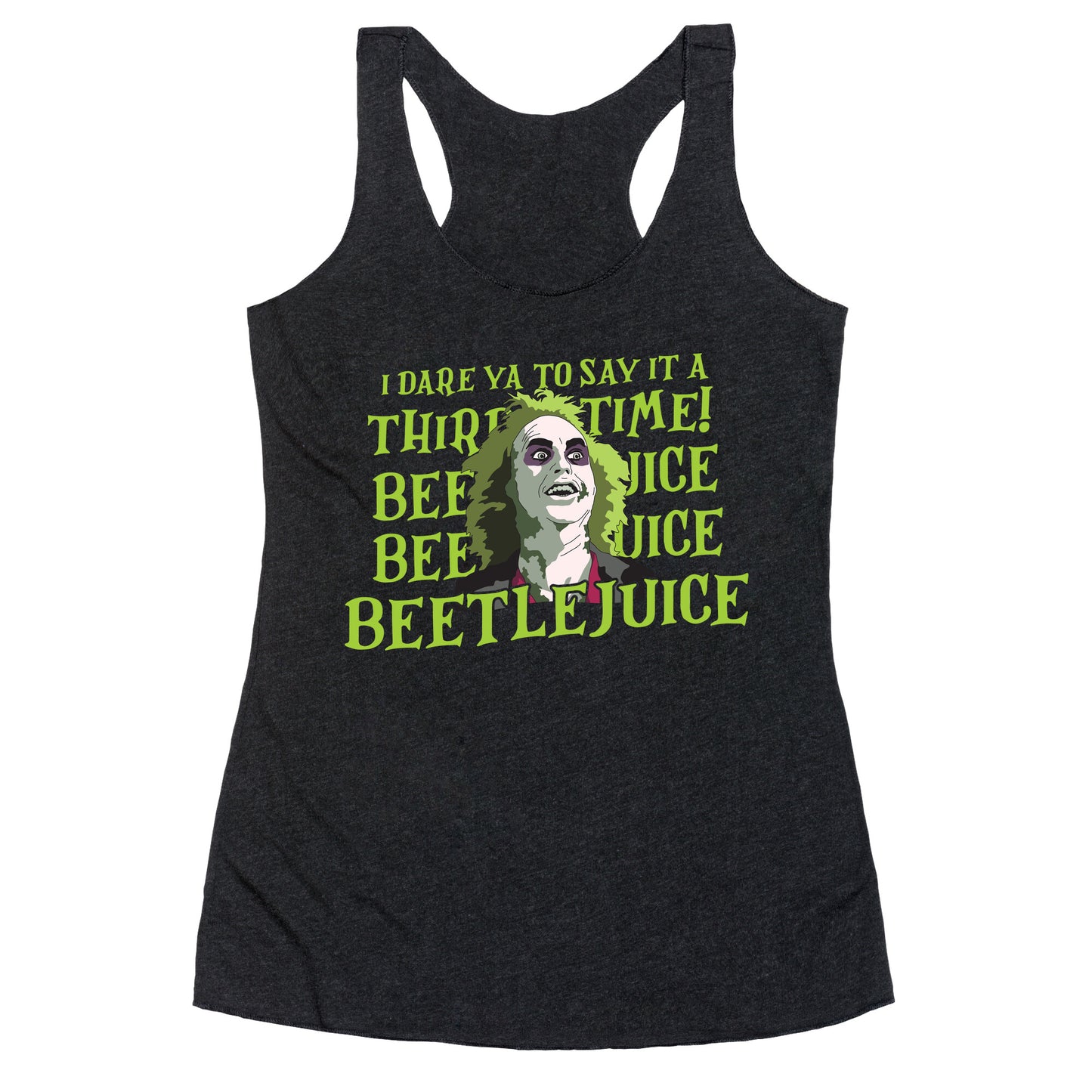Beetlejuice I Dare Ya Racerback Tank