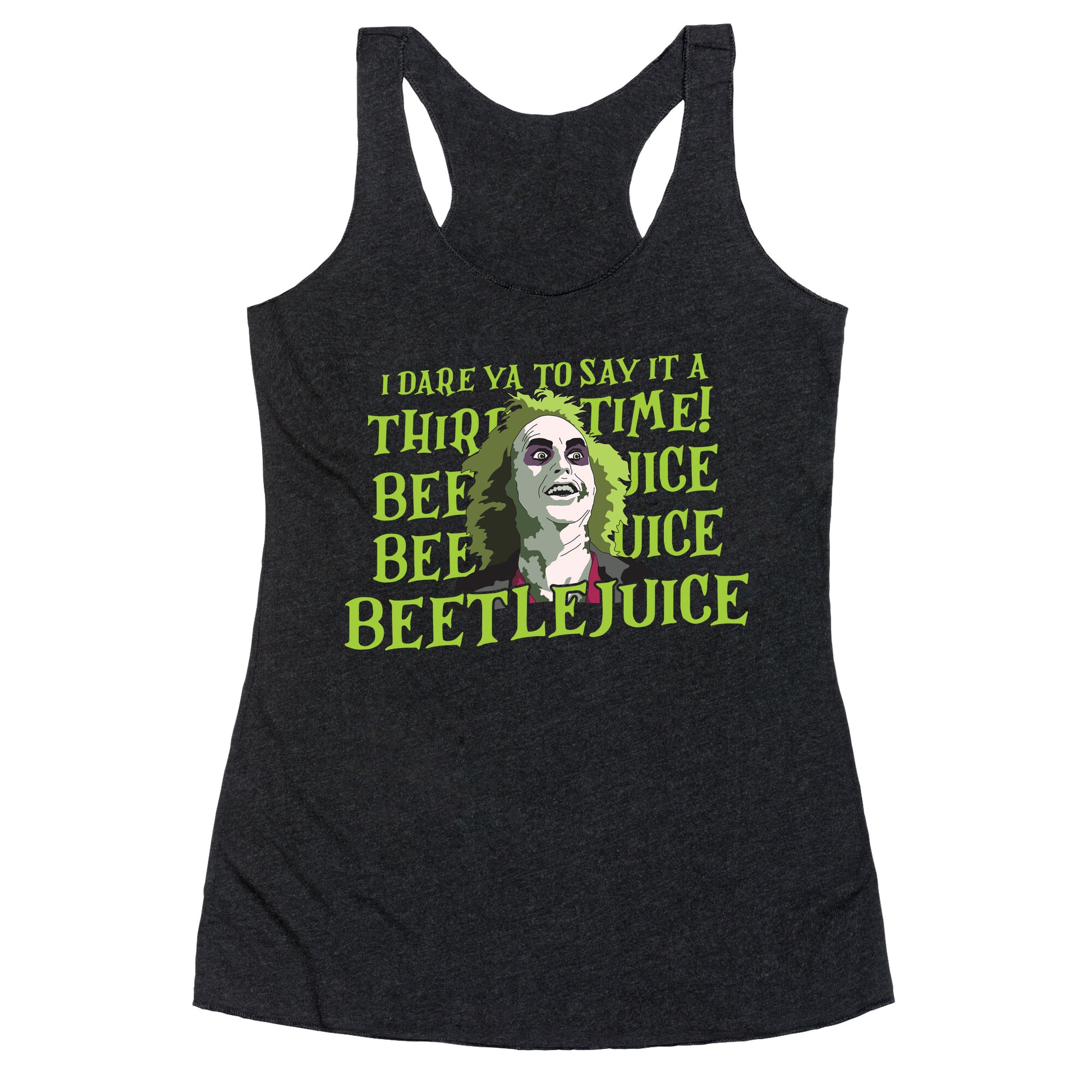 Beetlejuice I Dare Ya Racerback Tank