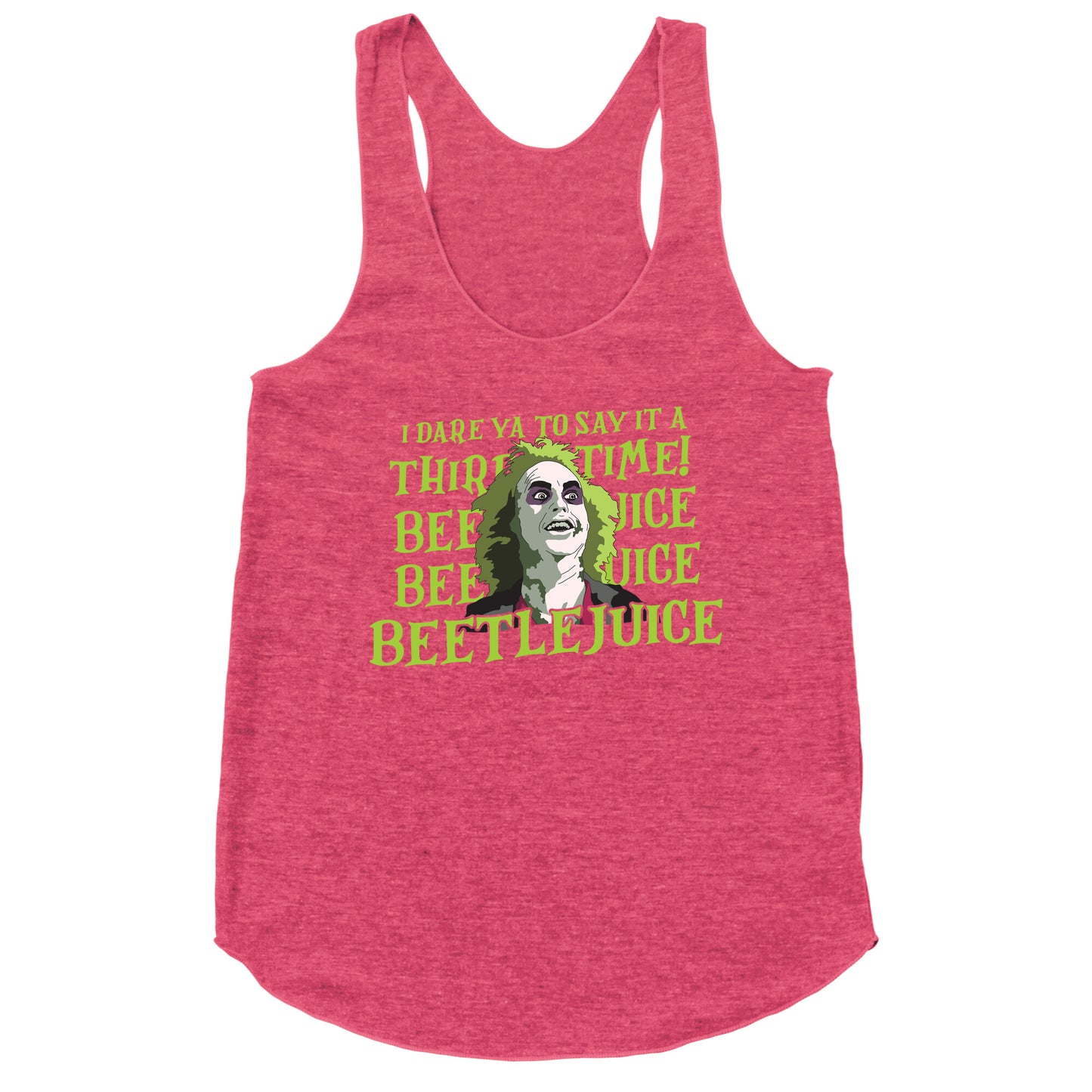 Beetlejuice I Dare Ya Racerback Tank