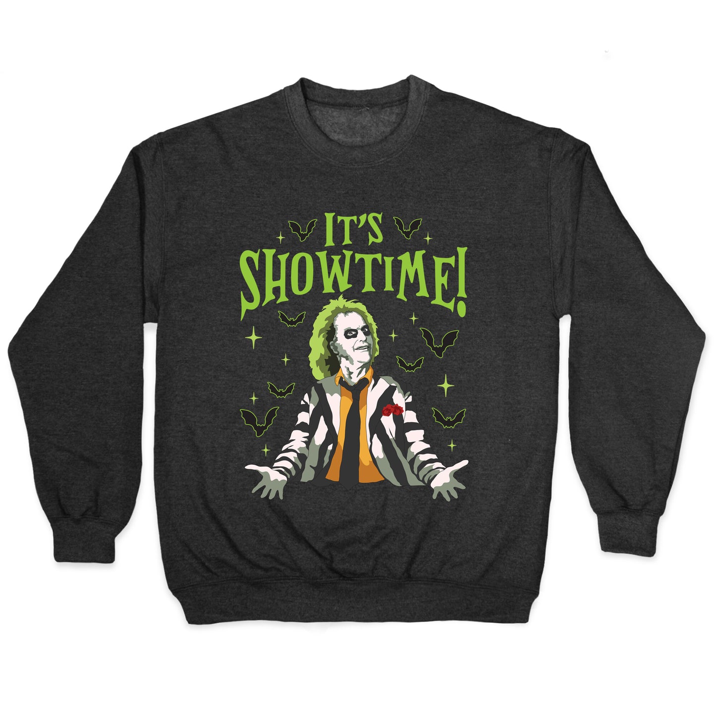 Beetlejuice Its Showtime Crewneck Sweatshirt
