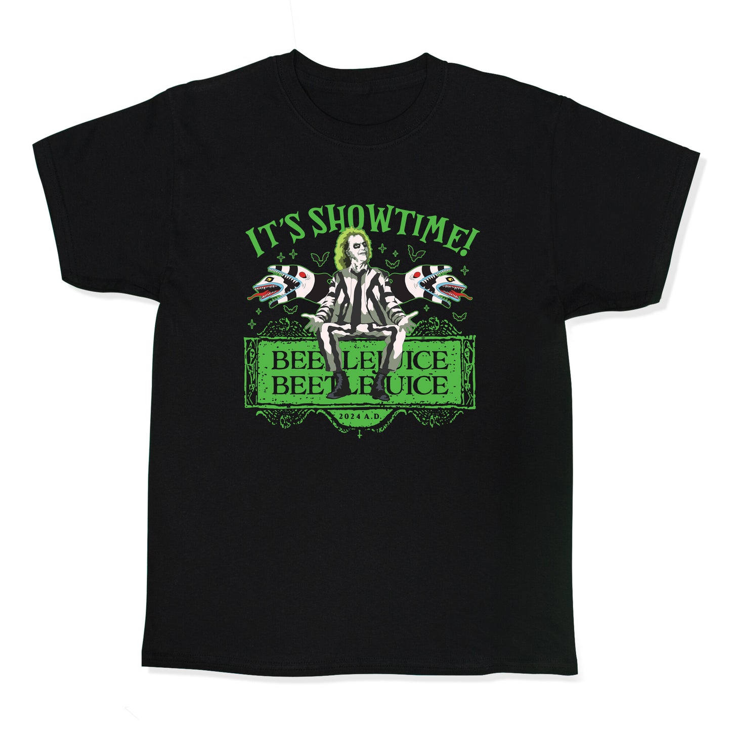 Beetlejuice Its Showtime Kids Tee