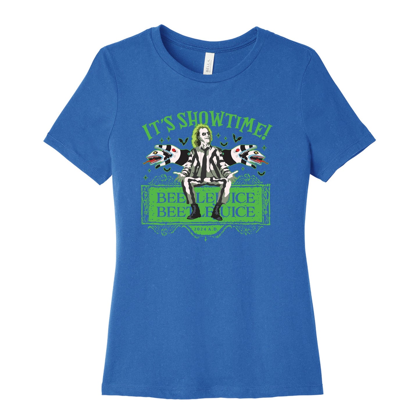 Beetlejuice Its Showtime Womens Cotton Tee