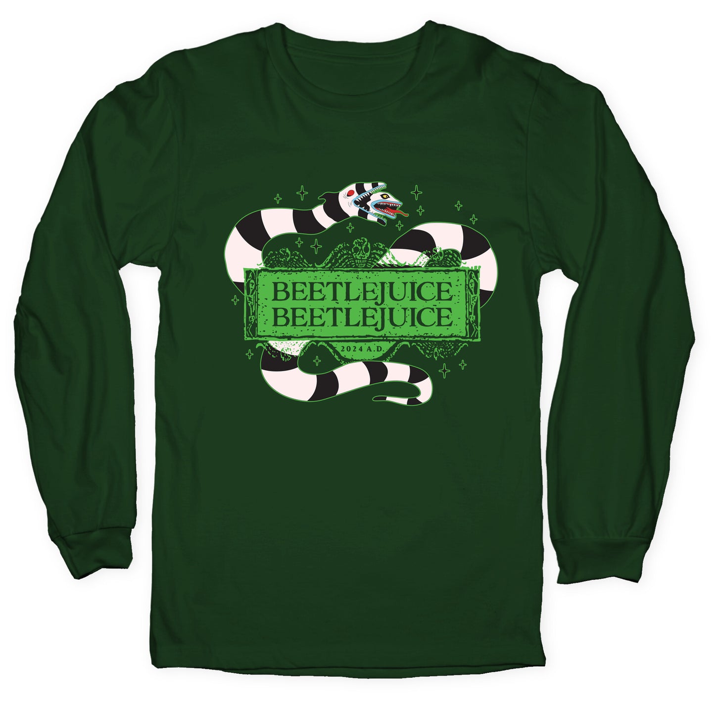 Beetlejuice Beetlejuice 2024 AD Longsleeve Tee