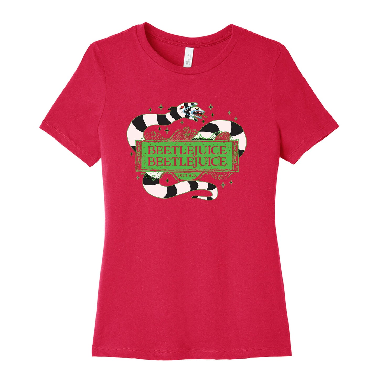Beetlejuice Beetlejuice 2024 AD Womens Cotton Tee