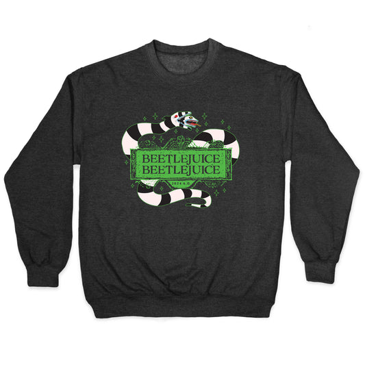 Beetlejuice Beetlejuice 2024 AD Crewneck Sweatshirt