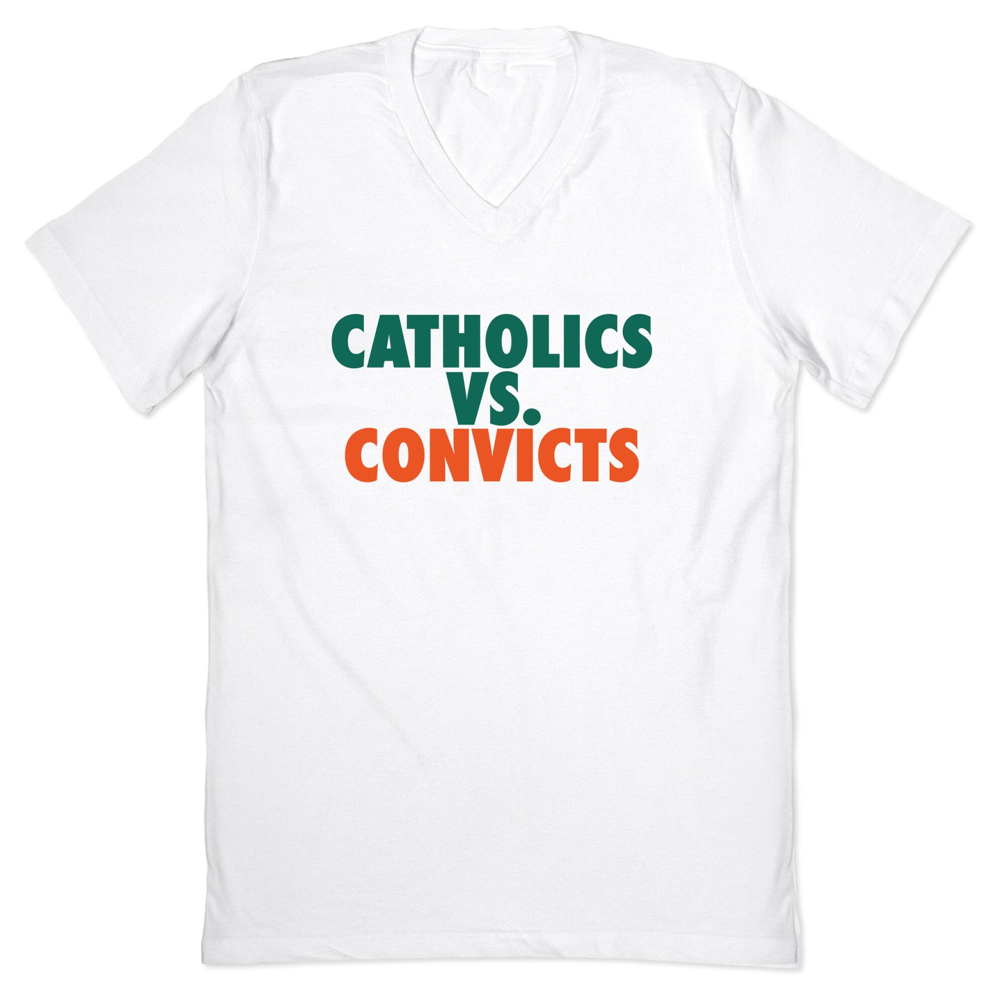 Catholics vs. Convicts V-Neck
