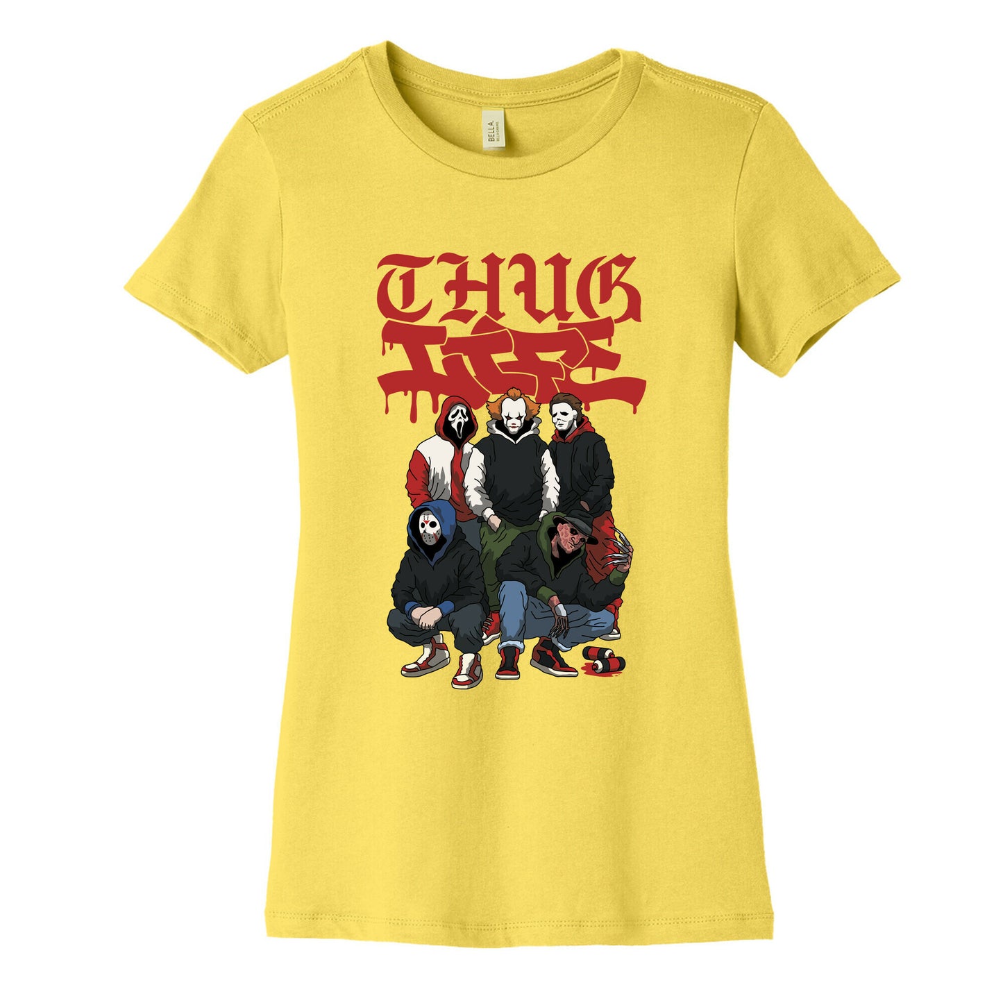Thug Life Halloween Womens Cotton Tee