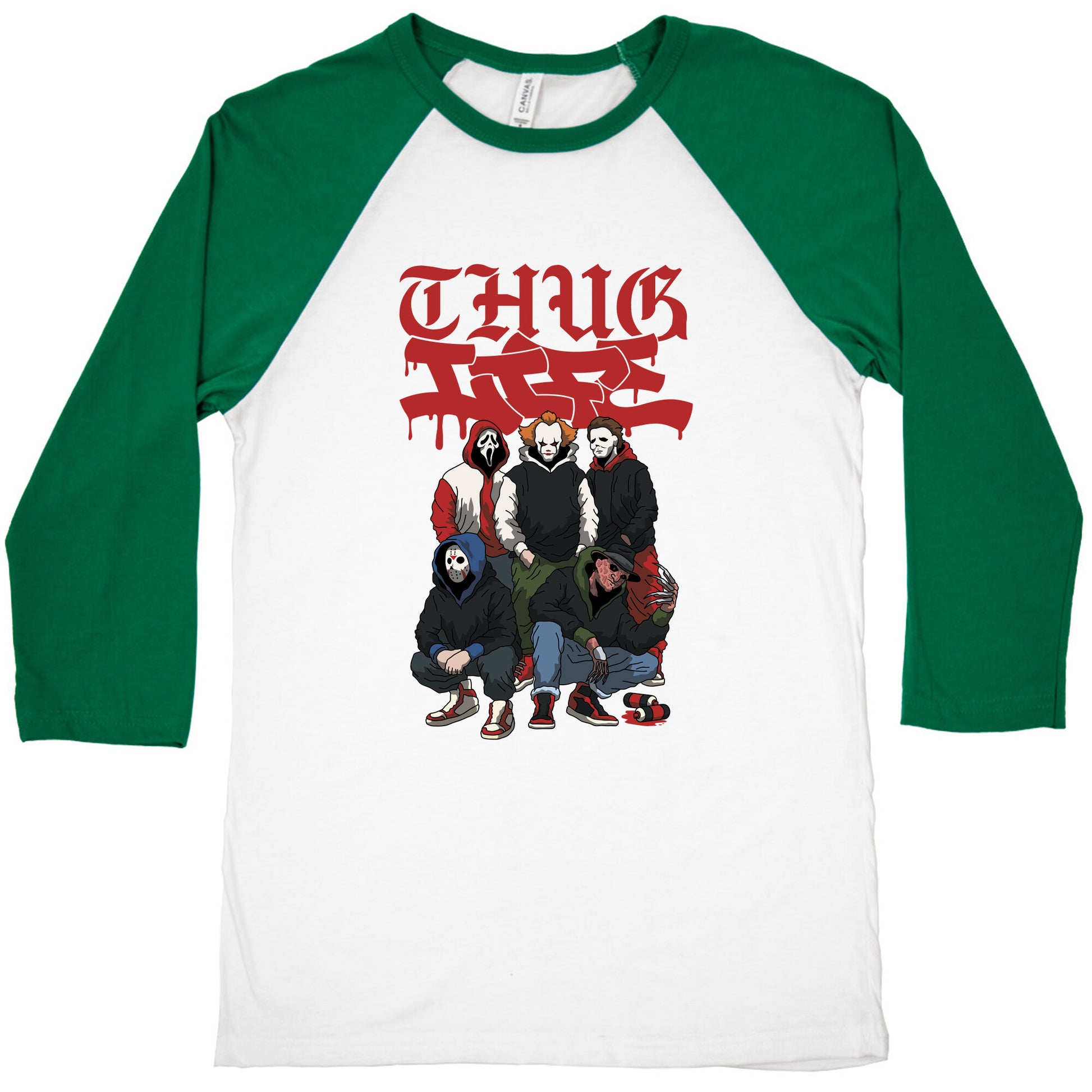 Thug Life Halloween Baseball Tee
