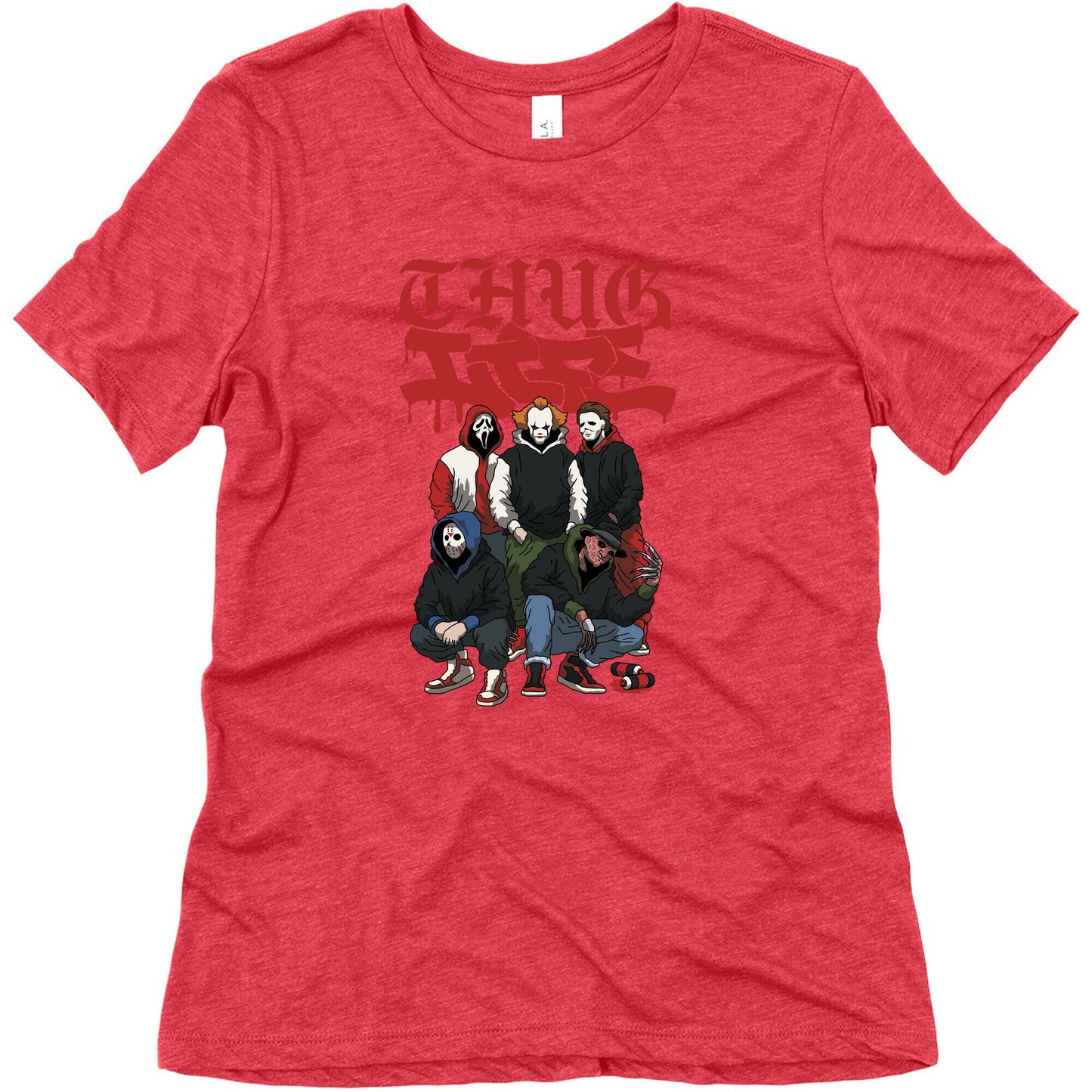 Thug Life Halloween Womens Triblend Tee