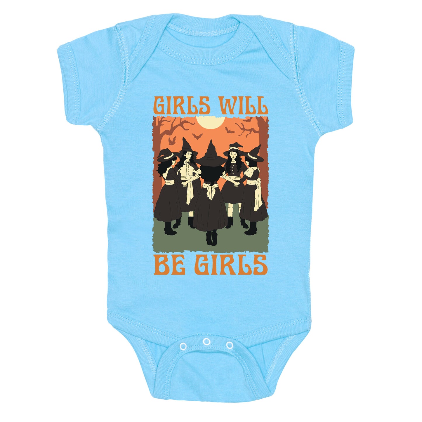 Girls Will Be Girls Witch Baby One-Piece