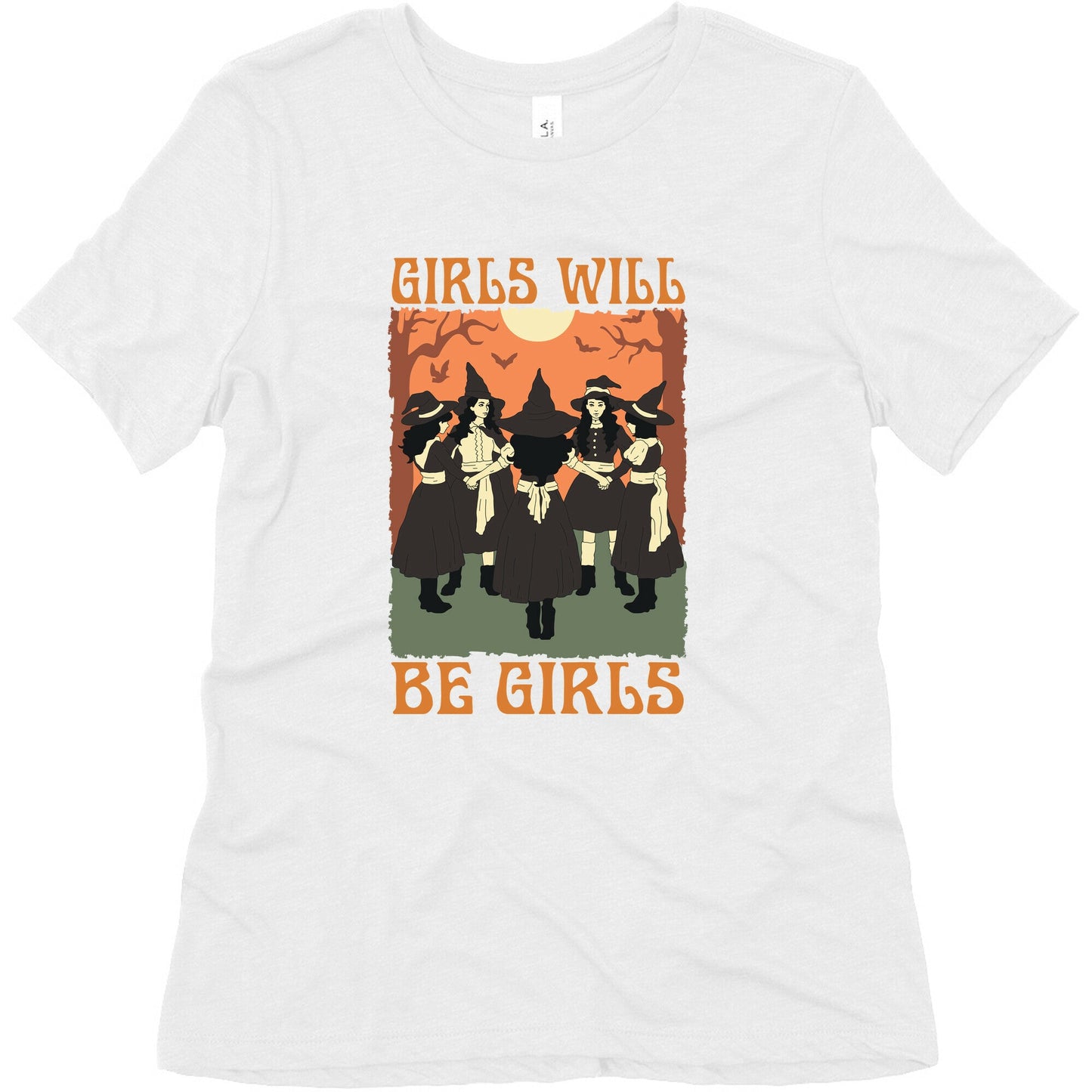 Girls Will Be Girls Witch Womens Triblend Tee