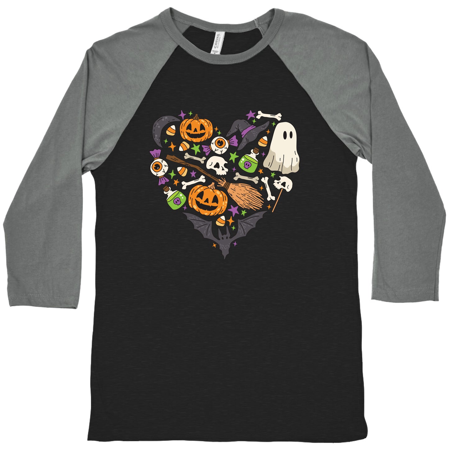 Halloween Heart Baseball Tee