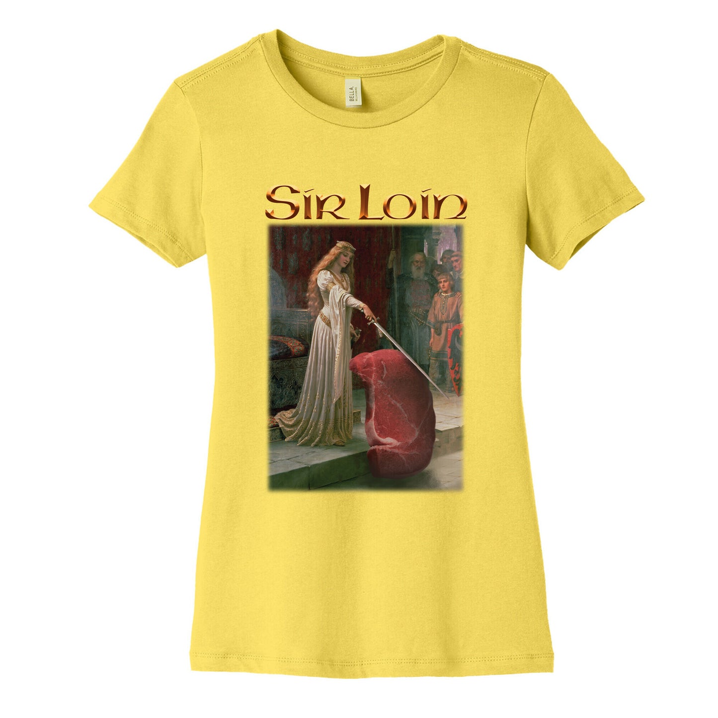 Sir Loin Steak Meme Womens Cotton Tee