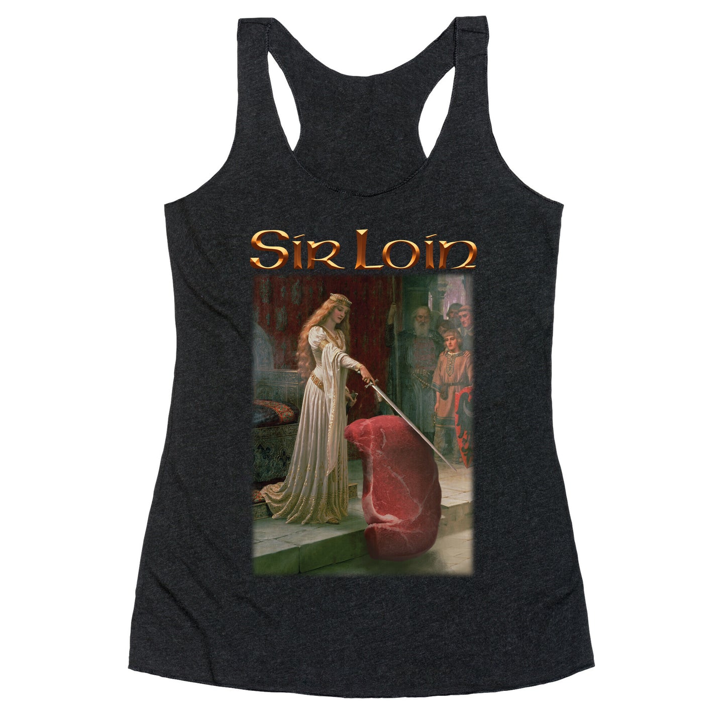 Sir Loin Steak Meme Racerback Tank