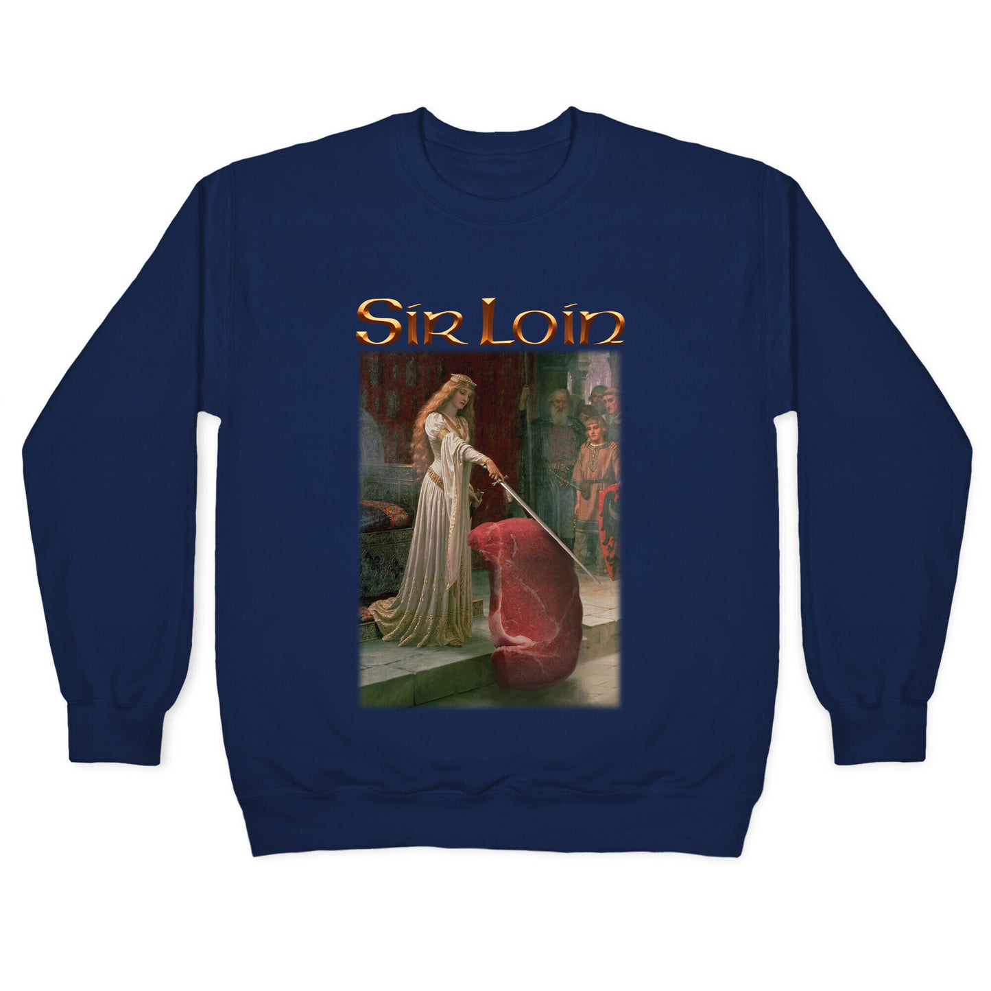 Sir Loin Steak Meme Crewneck Sweatshirt