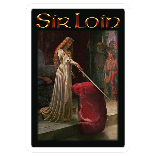 Sir Loin Steak Meme Sticker